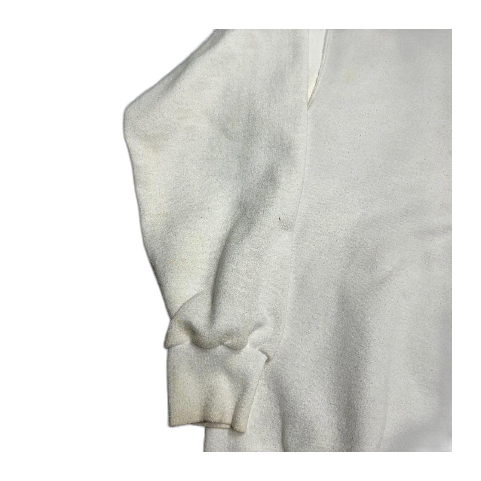 Jerzees Preloved Vintage Grandma Sweatshirt Stained White Size US XL / EU 56 / 4 - 3 Thumbnail