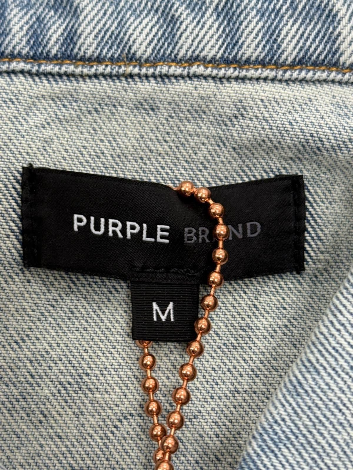 Purple Brand PURPLE Oversized Ice Denim Jacket Size US M / EU 48-50 / 2 - 3 Thumbnail