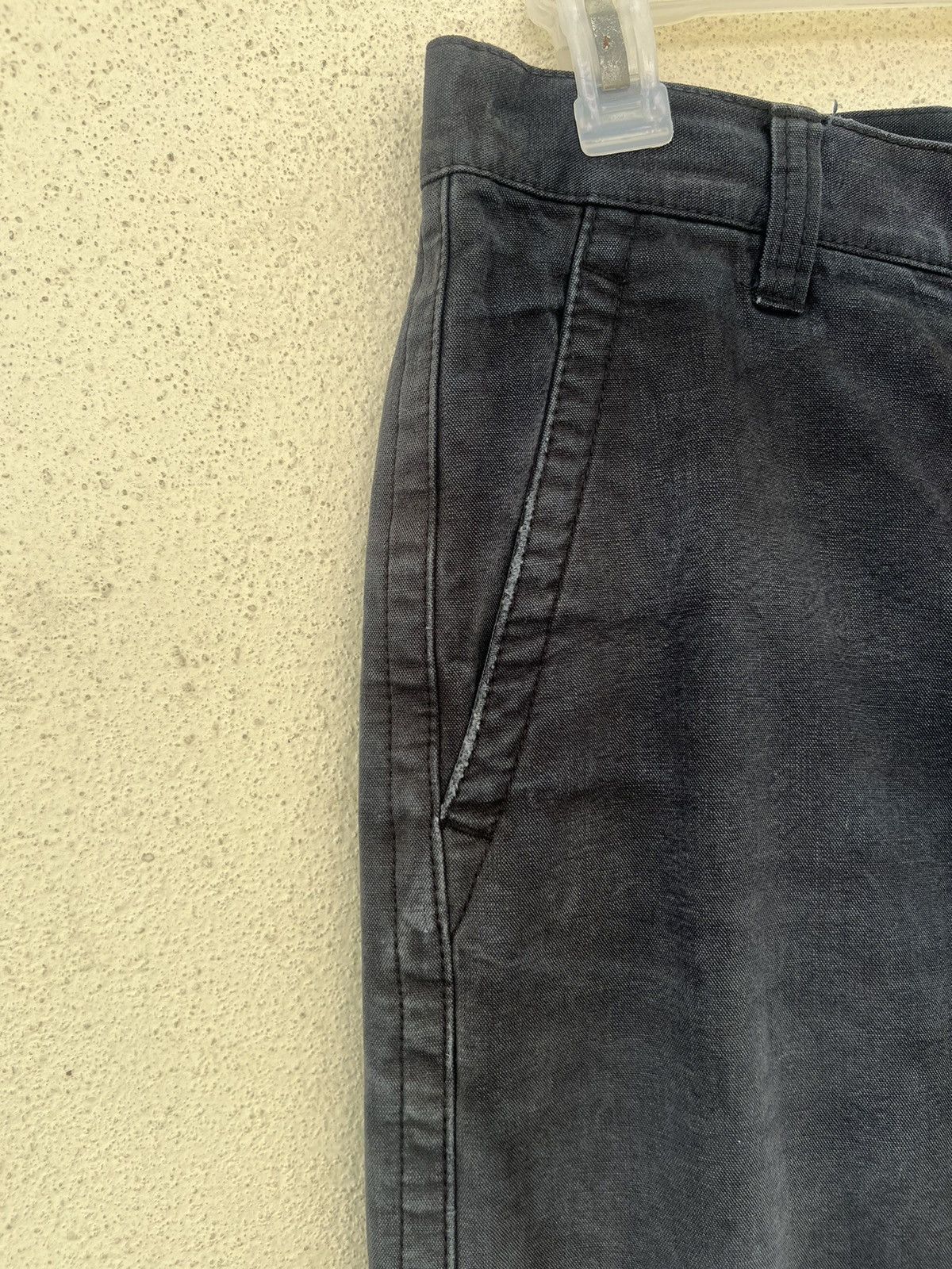 Comme des Garcons Homme Vintage 2005 CDGH AD2005 Distress Faded Waxed Chinos Pant Size US 30 / EU 46 - 9 Thumbnail
