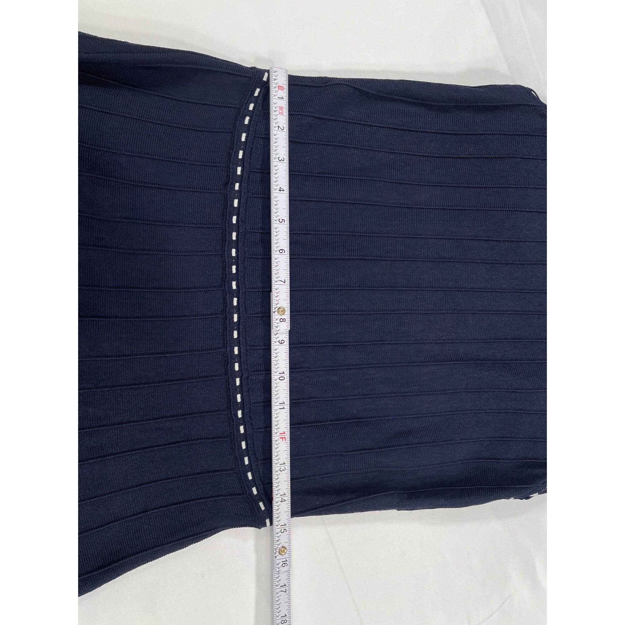 Banana Republic Banana Republic SKU 7644 Womens Sleeveless Navy Dress Size M Size M / US 6-8 / IT 42-44 - 4 Thumbnail