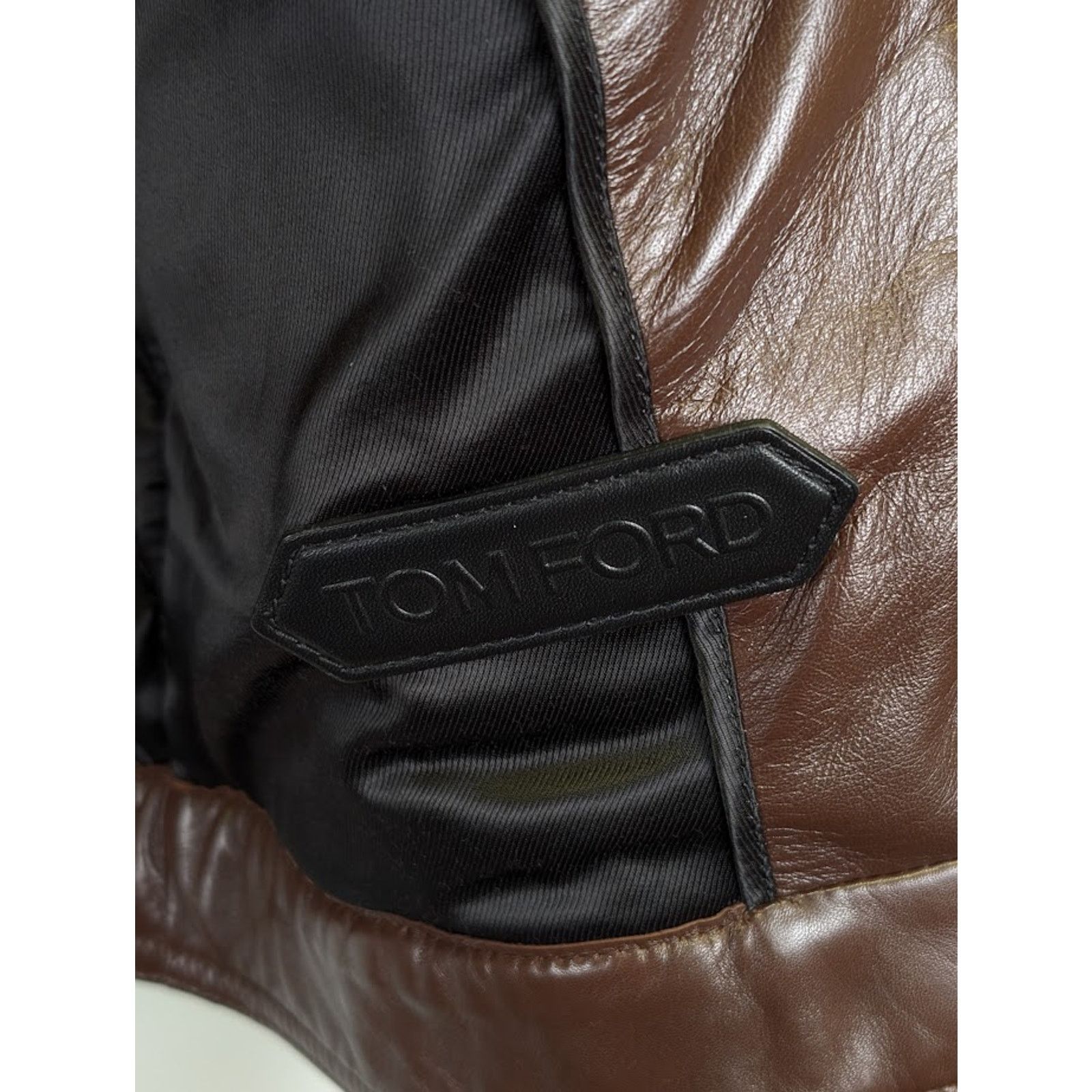 Tom Ford o1rshd1 Leather Jacket in Brown Size US M / EU 48-50 / 2 - 11 Thumbnail