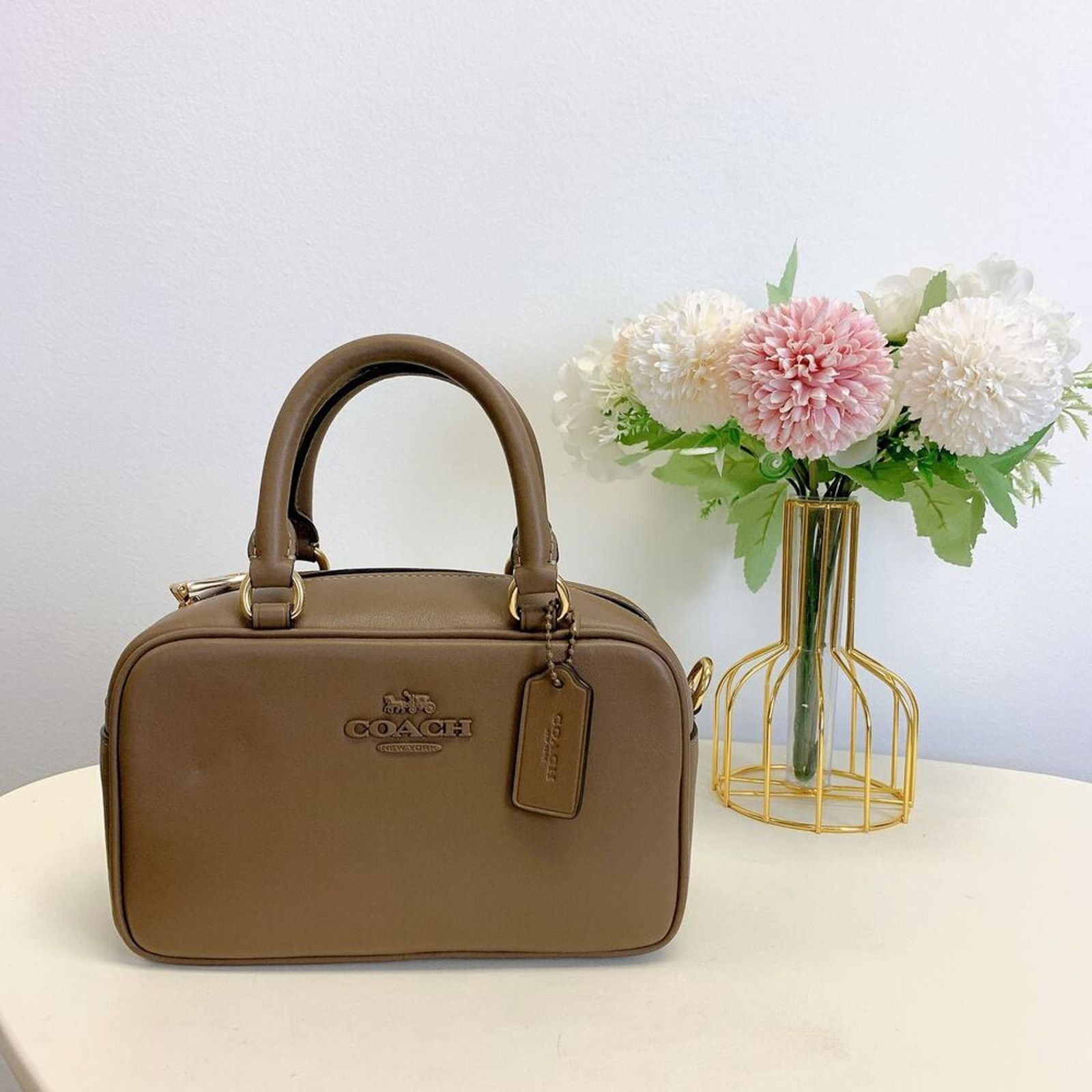 Coach Coach CT776 Satchel Crossbody Bag in Im/Dark Stone Size ONE SIZE - 1 Thumbnail