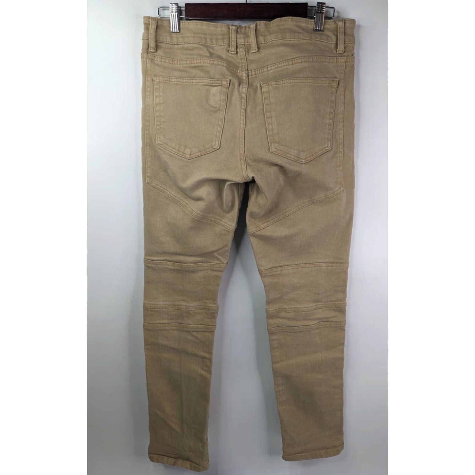 Forever 21 FOREVER 21 Jeans Men Denim Beige Slim Skinny Distressed 5-Pocket Design Beiges Size 32x30 Size US 32 / EU 48 - 5 Thumbnail