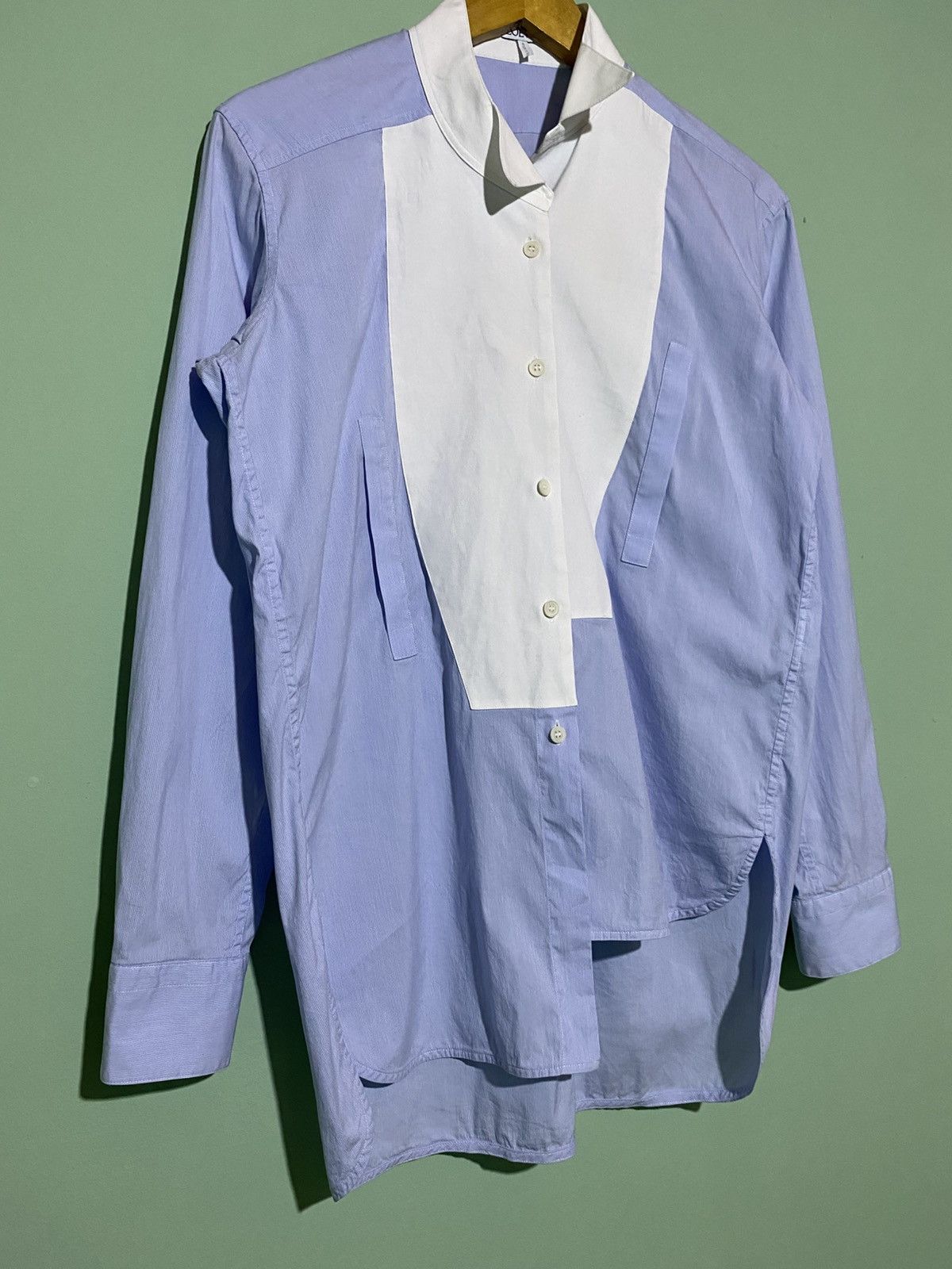 LOEWE COLORBLOCK ASYMMETRIC SHIRT