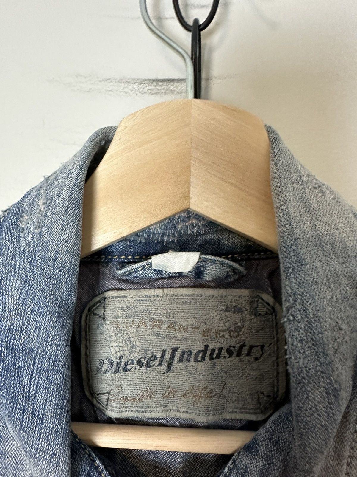Diesel × Vintage Vintage Diesel Repaired Denim Jacket Small Size S / US 4 / IT 40 - 3 Thumbnail