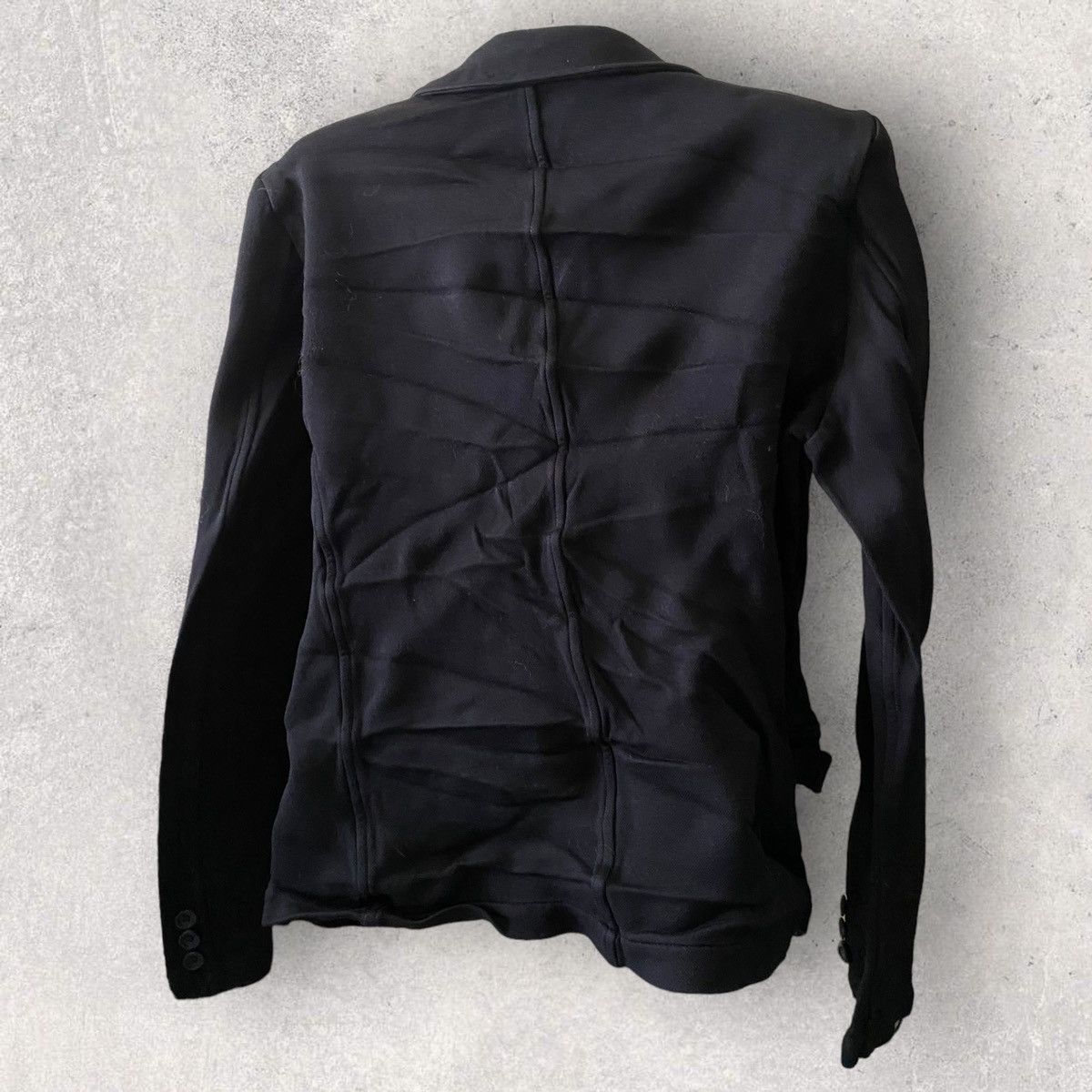 Comme des Garcons × Comme des Garcons Homme Black Dyed Poly Wrinkle Jacket Size US M / EU 48-50 / 2 - 5 Thumbnail