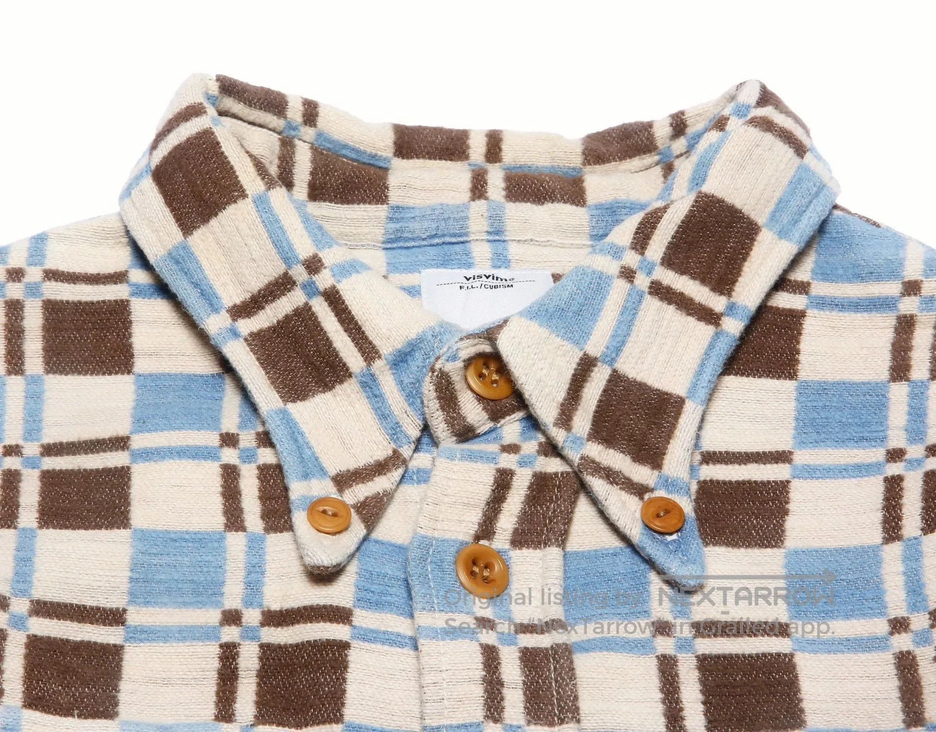 Visvim Blue Checkered Long Sleeve Button-Up Shirt. Size US M / EU 48-50 / 2 - 3 Thumbnail