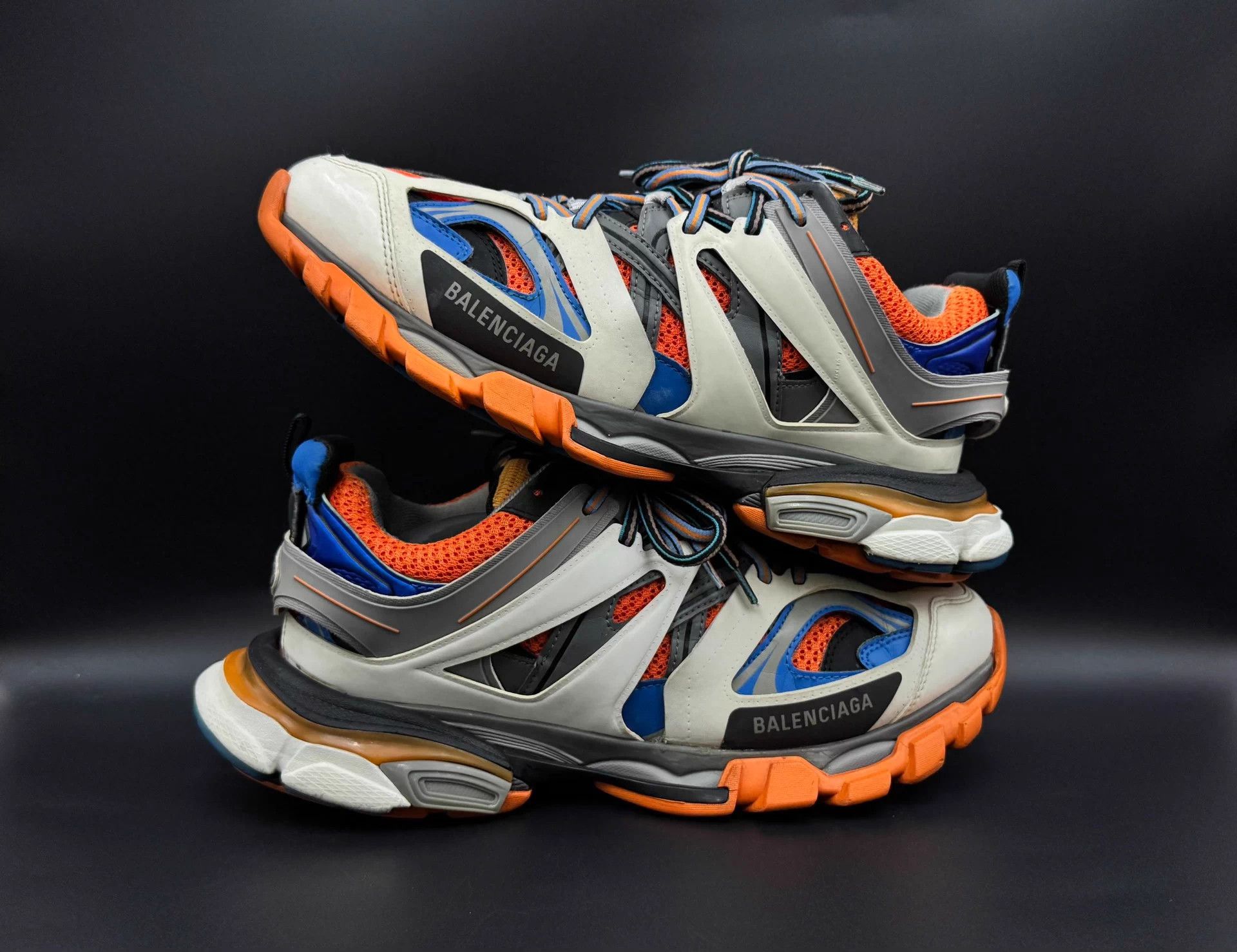 Balenciaga Balenciaga Track 1.0 Lace-up Low Top Dad Shoe Men's Wht/Org Size US 9 / EU 42 - 3 Thumbnail
