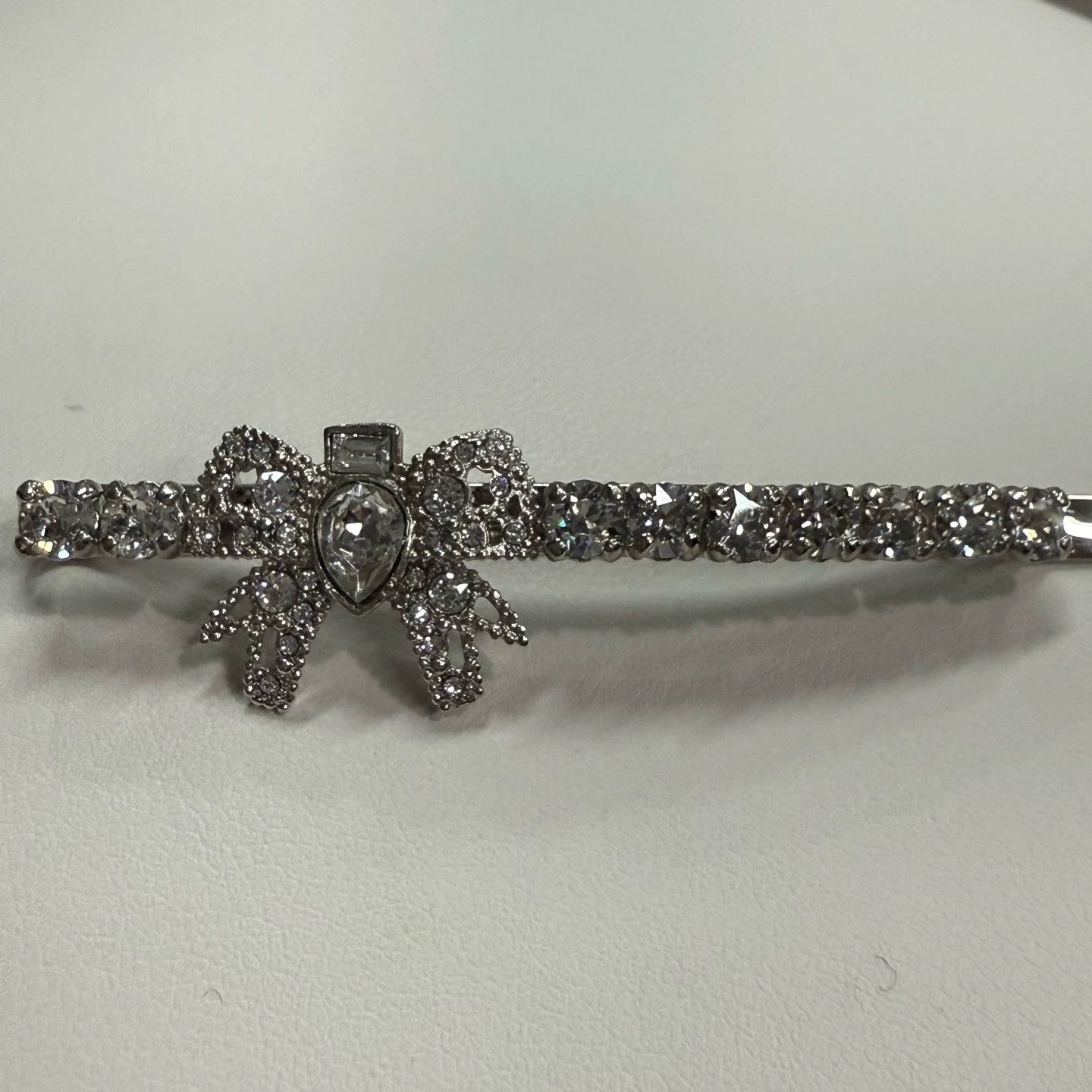 Miu Miu MIU MIU Women's Crystal Bow Hair Clip Size ONE SIZE - 3 Thumbnail