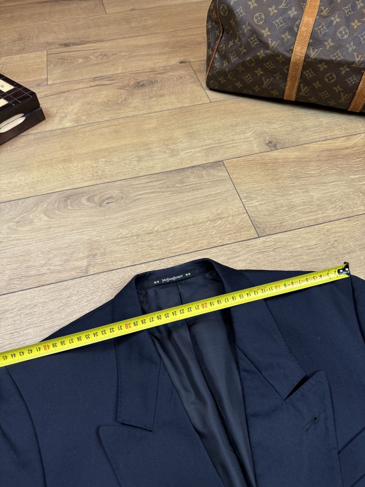 Yves Saint Laurent Vintage wool blazer Yves Saint Laurent original luxury item Size 48L - 8 Thumbnail