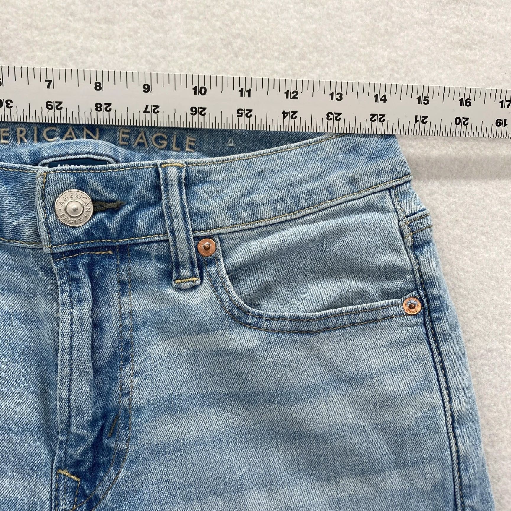 Vintage American Eagle Jeans Mens 28x32 Light Wash AirFlex+ Original Bootcut Stretch Size US 28 / EU 44 - 7 Thumbnail