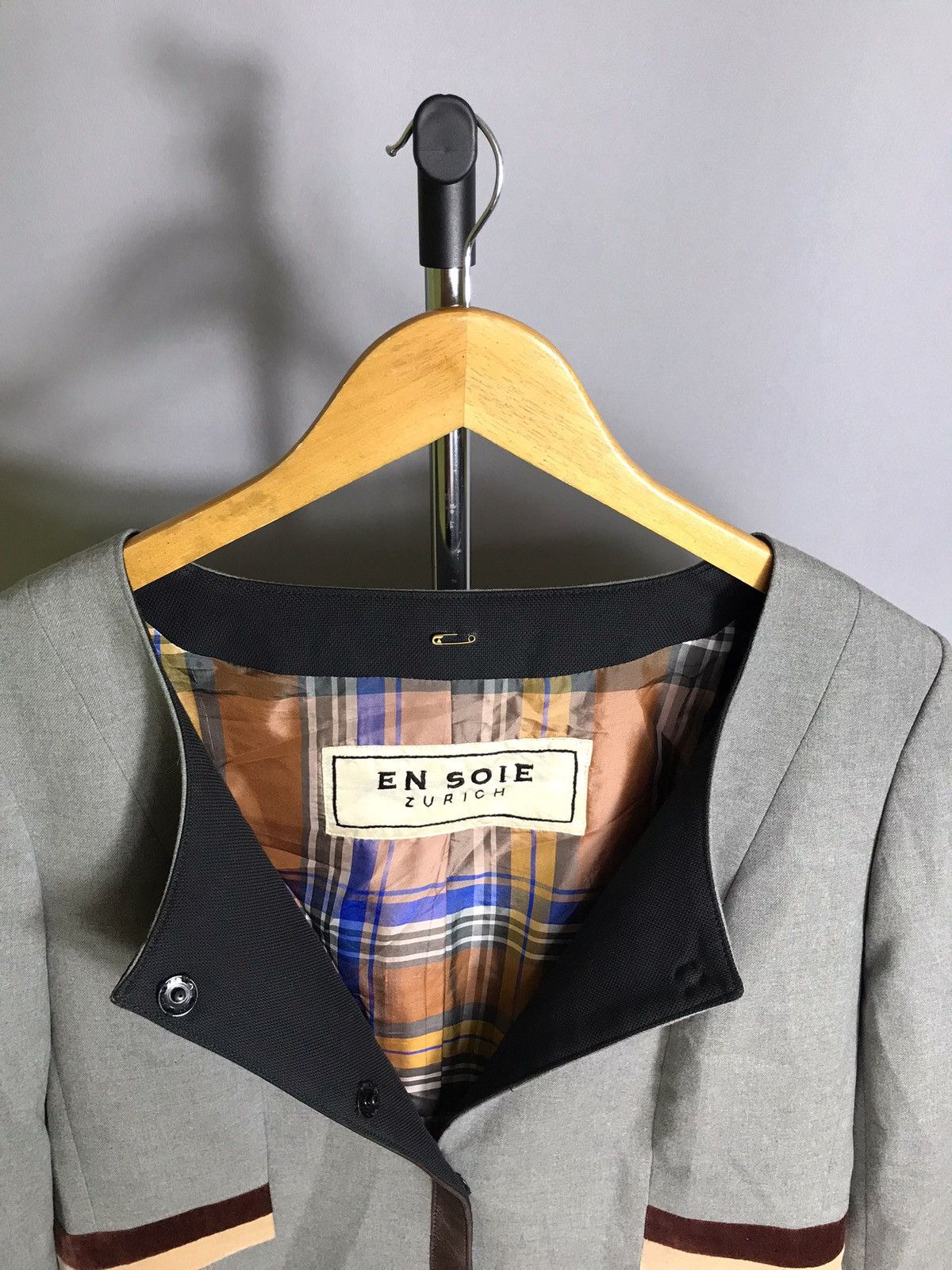 Other en soie zürich jacket woman gray vintage Sz 44 Size L / US 10 / IT 46 - 5 Thumbnail
