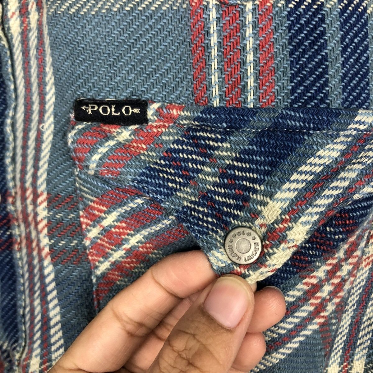 Ralph Lauren 🔥VINTAGE FLANNEL WORK JACKET POLO COUNTRY RALPH LAUREN Size US M / EU 48-50 / 2 - 18 Thumbnail