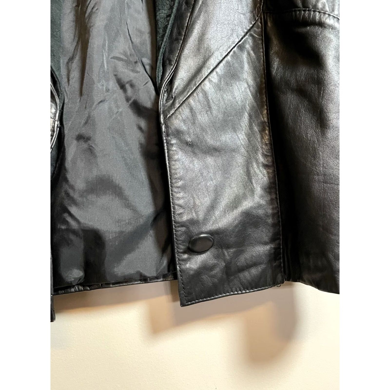 Vintage VINTAGE Niki Blazer Leather Jacket Women's Black M Size Modern Basic Jacket Men? (No) Size M / US 6-8 / IT 42-44 - 5 Thumbnail