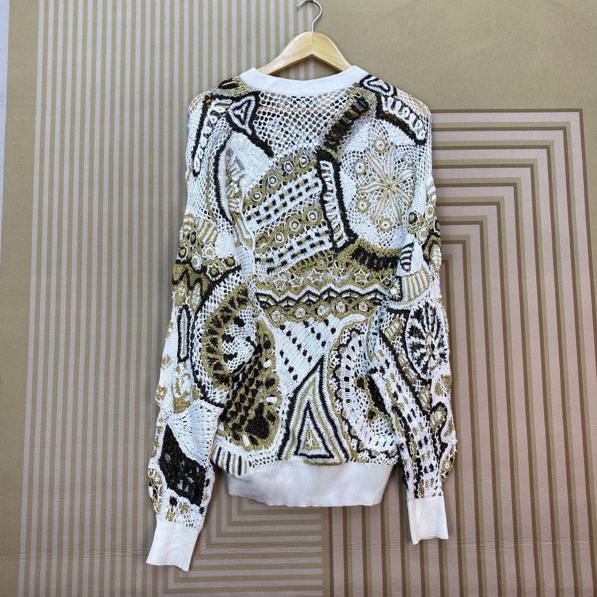 Japanese Brand 🫶 vintage Farnese Mesh Pullover Sweater Size US M / EU 48-50 / 2 - 2 Thumbnail
