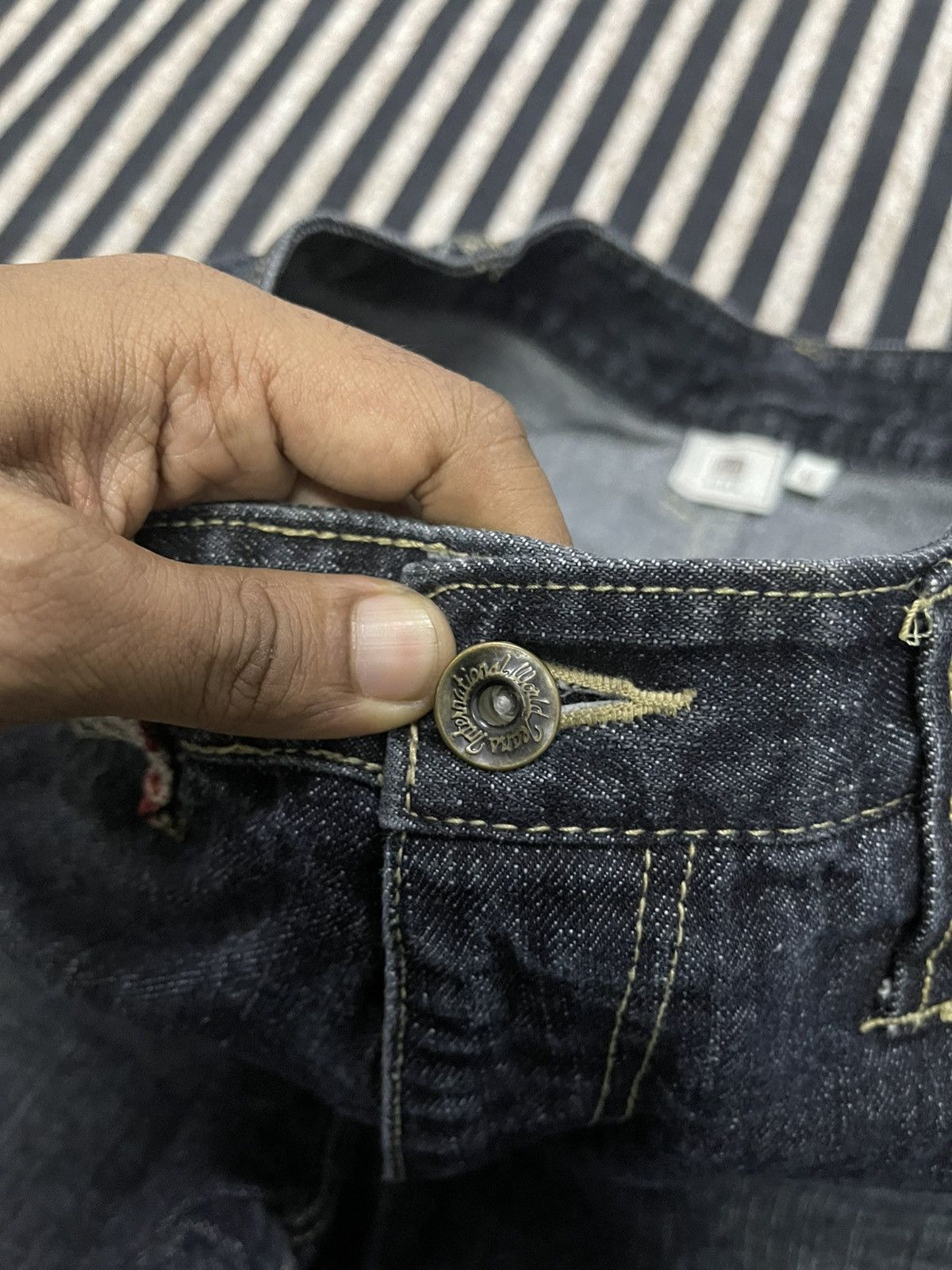 20471120 2000s GUMU BORO SHASHIKO DISTRESSED JEANS RARE DESIGN Size US 29 - 9 Thumbnail