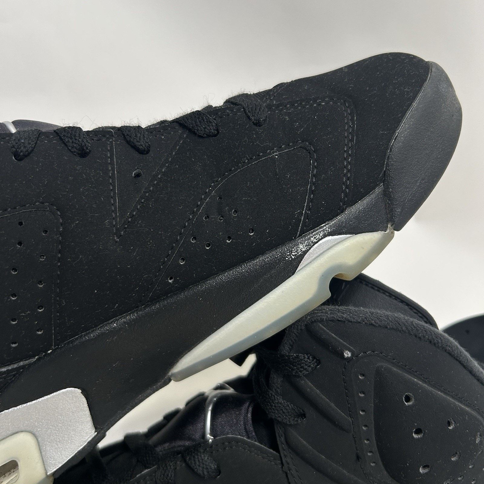 Jordan Brand Nike Air Jordan 6 Retro OG “Chrome/Black Silver” Size US 11.5 / EU 44-45 - 10 Thumbnail