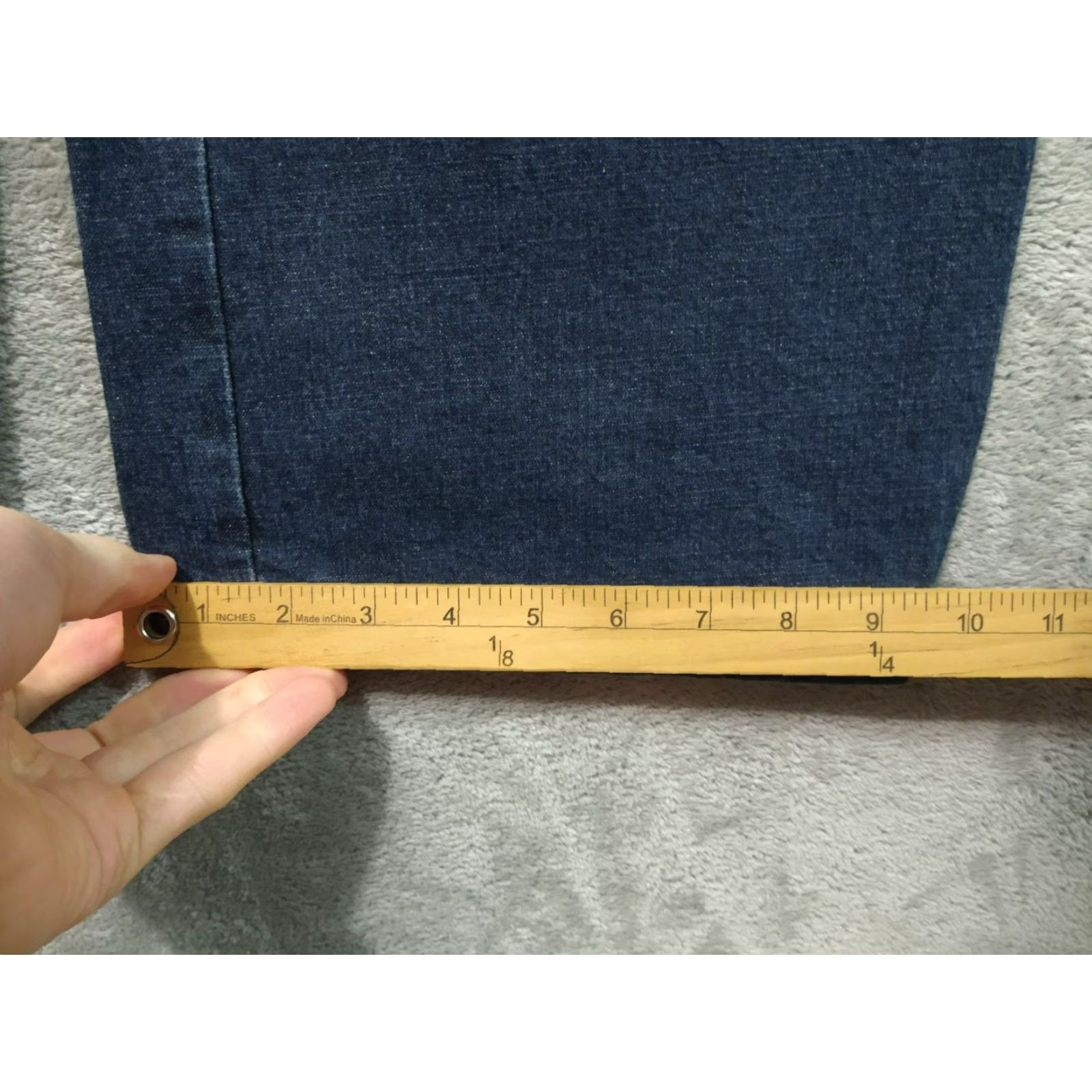 Izod IZOD Womens Jeans 16W Blue Denim Stretch Boot Cut Straight Leg Dark Wash Size 38" / US 16 / IT 52 - 6 Thumbnail