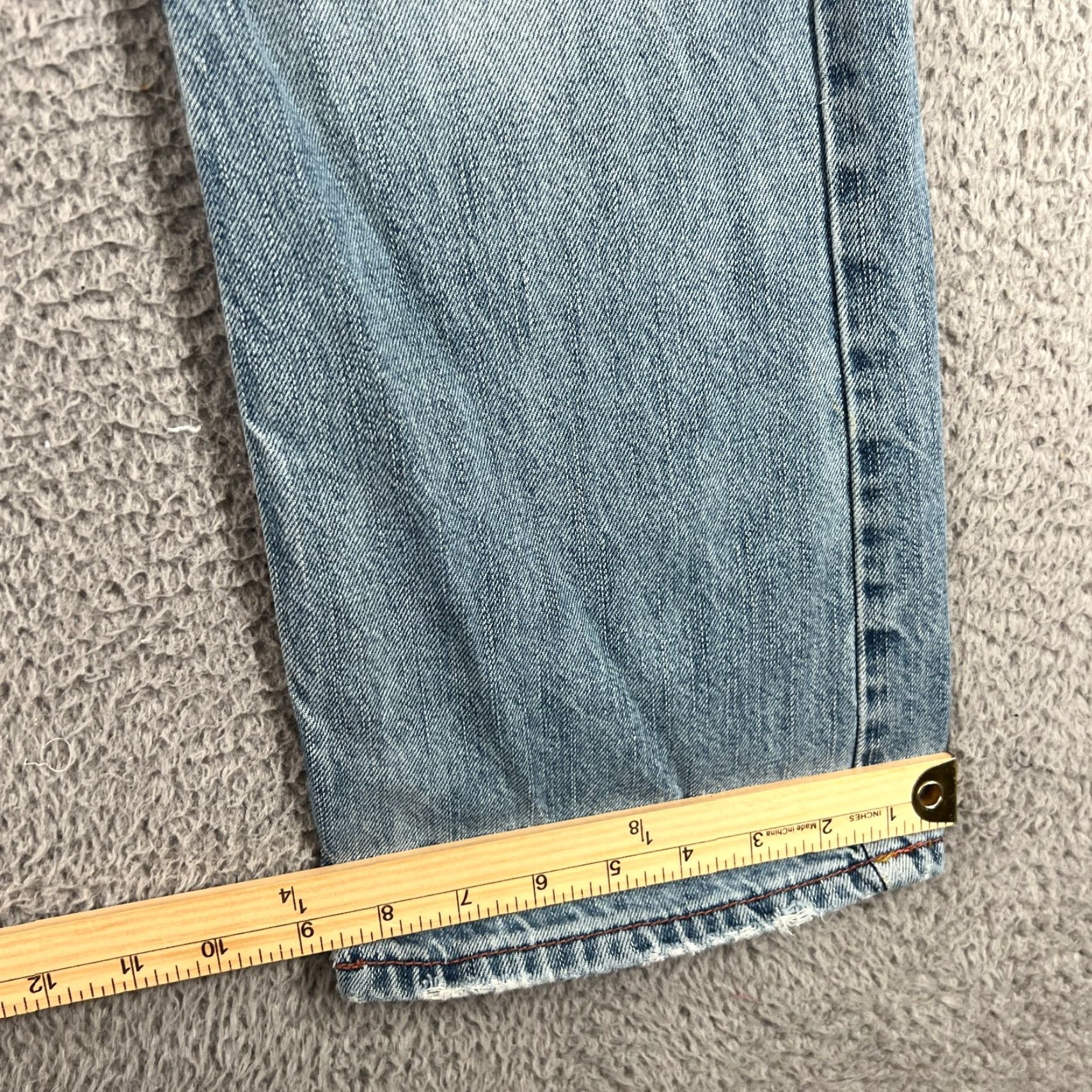 American Eagle Outfitters VINTAGE American Eagle Bootcut Jeans Mens 26x28 Blue Distressed Classic 5-Pocket Modern Grunge Size US 26 / EU 42 - 2 Thumbnail
