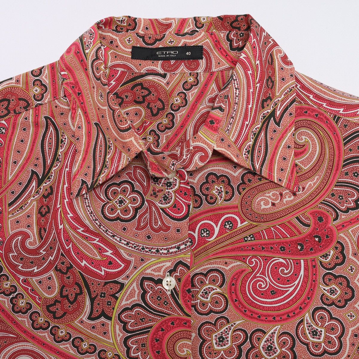 Etro Etro Milano Printed Floral Pattern Shirt Button Red Pink Size S / US 4 / IT 40 - 7 Thumbnail