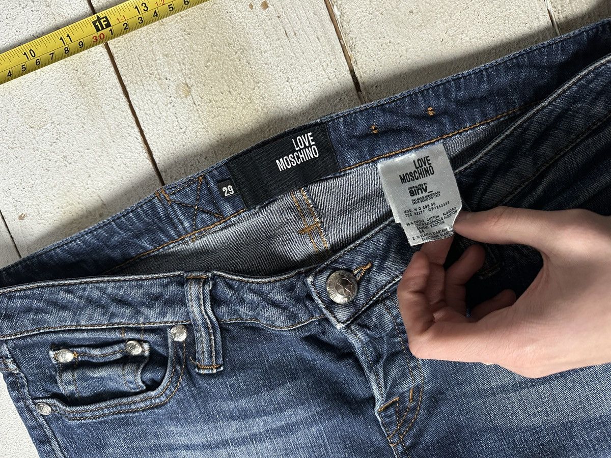 Moschino 🚨 RARE MOSCHINO WITH LOGO WOMEN DENIM JEANS Size 29" - 5 Thumbnail