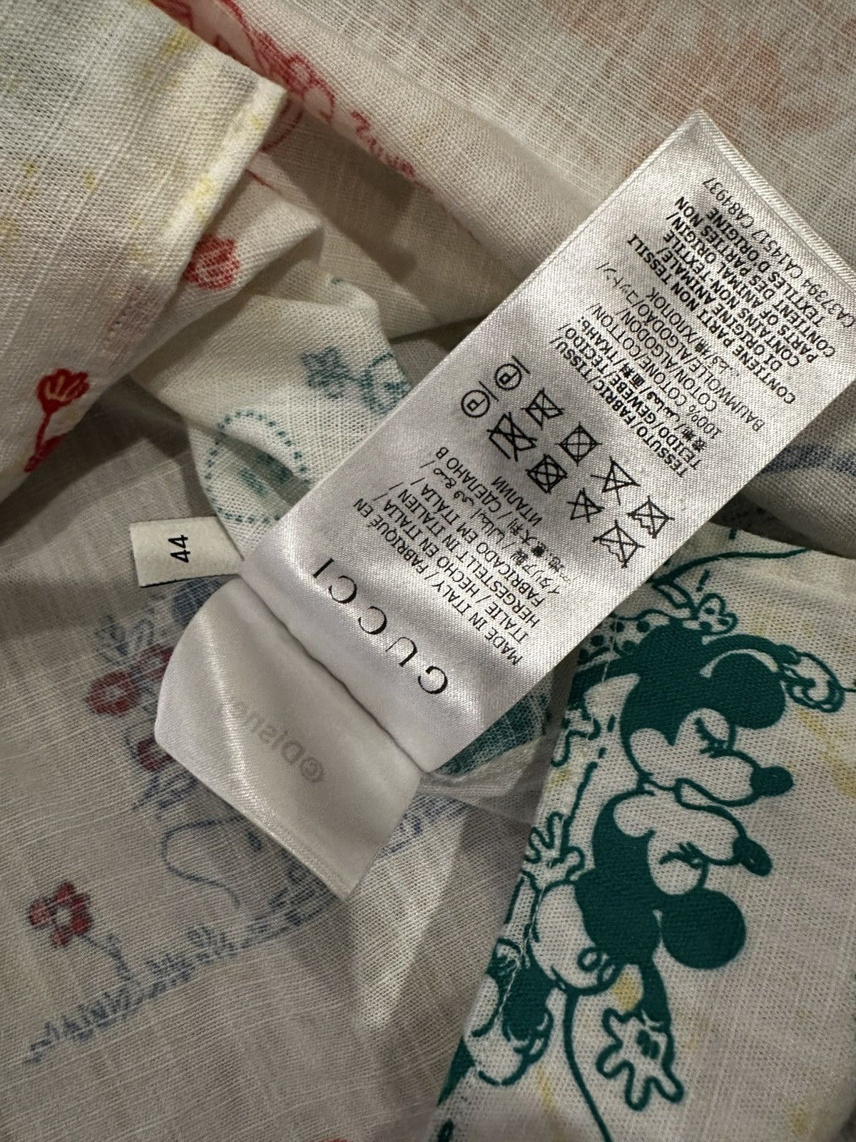 Gucci Gucci x Disney Mickey and Minnie Button Up Size US XS / EU 42 / 0 - 5 Thumbnail