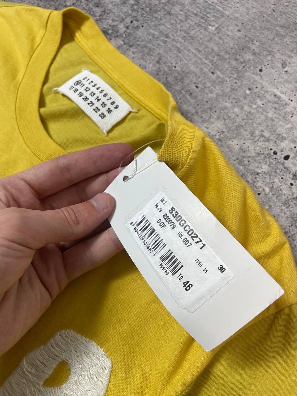 Maison Margiela New SS07 Maison Margiela Yellow Flower Logo Tee T-Shirt Y2K Size US M / EU 48-50 / 2 - 5 Thumbnail