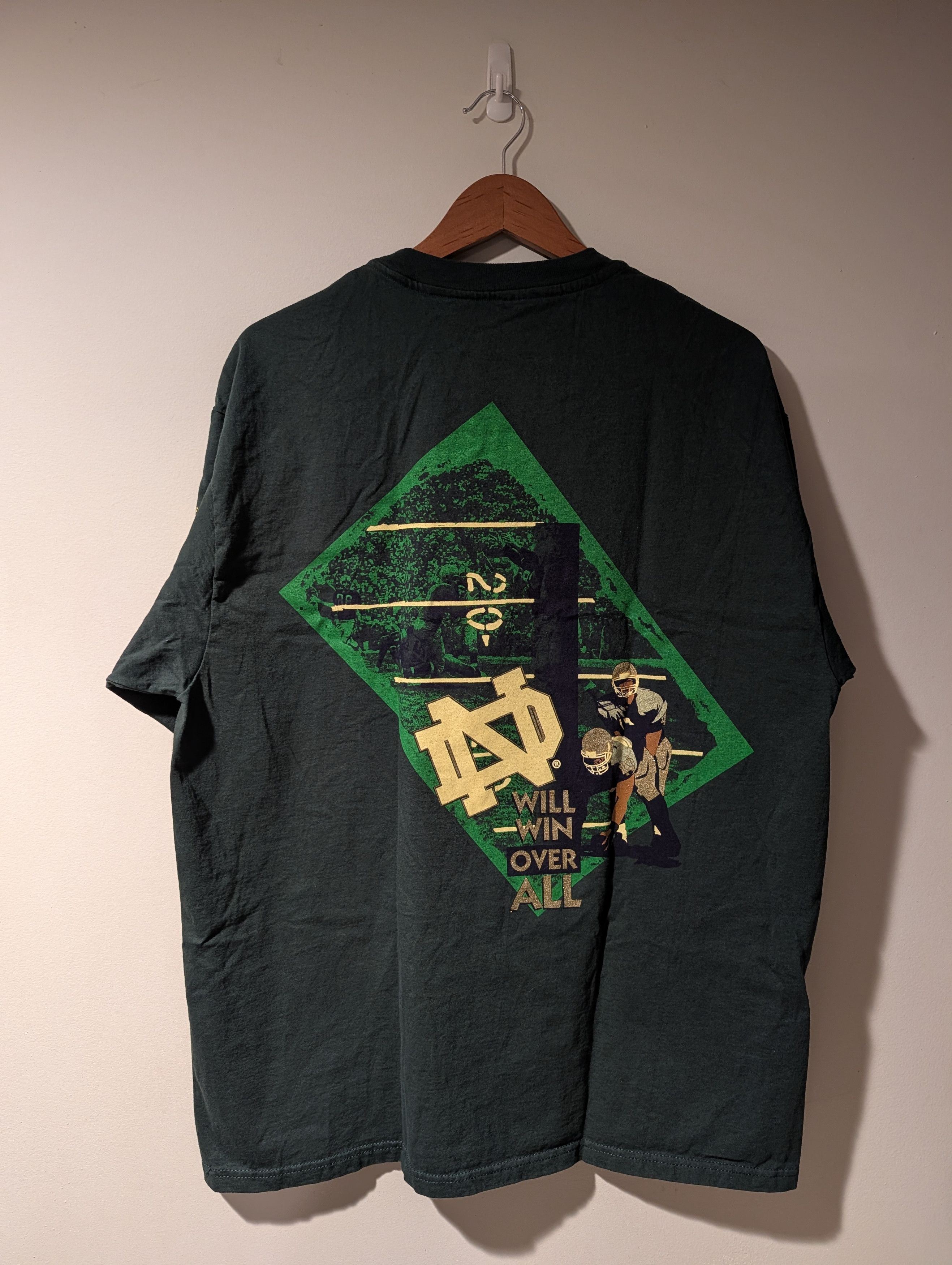 NCAA Vintage 90s Champion Notre Dame Shirt Will Win Over All Size US XL / EU 56 / 4 - 1 Thumbnail
