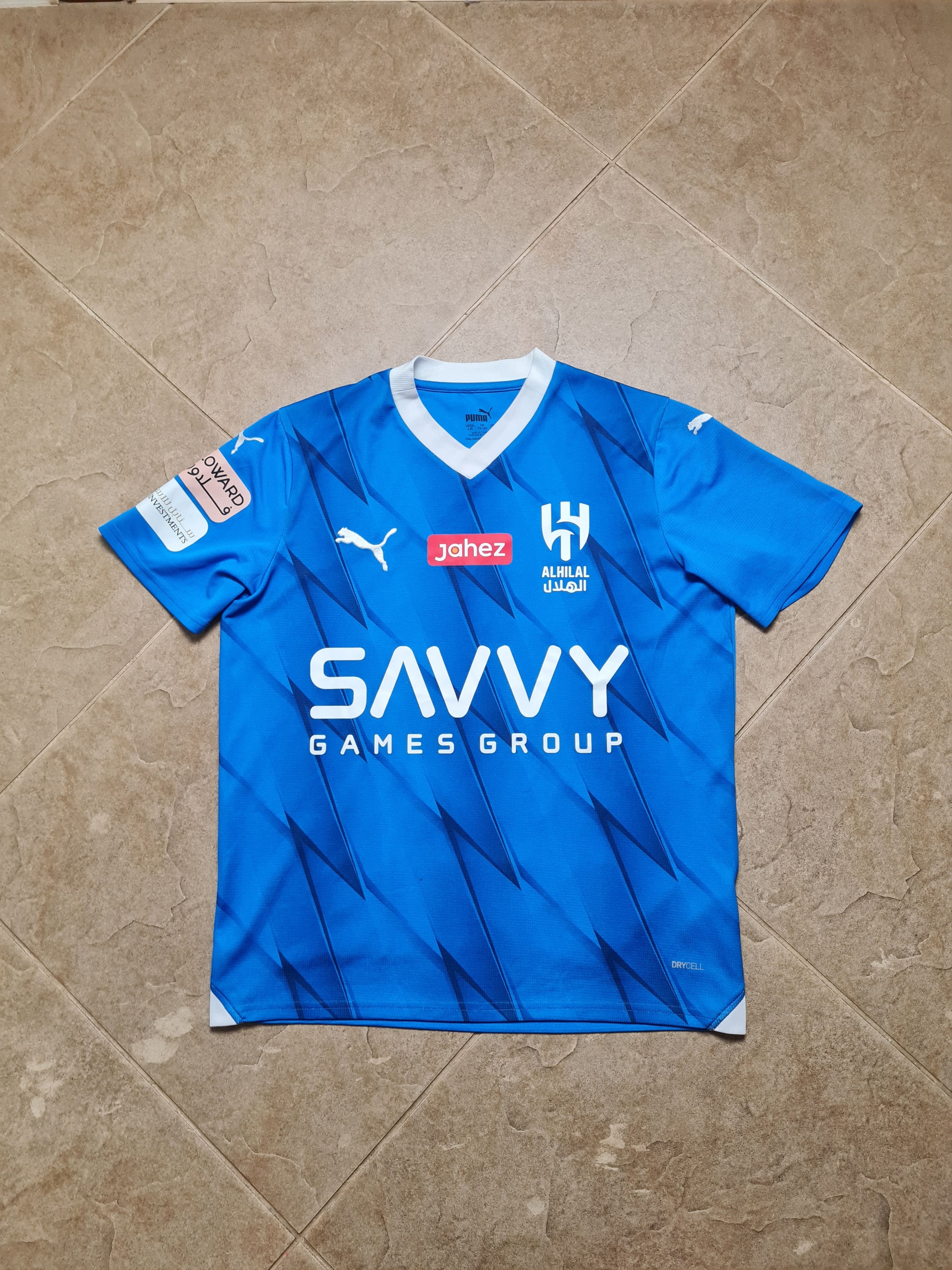 Puma Puma 2023-2024 Al-Hilal Home Soccer Shirt Neymar Jr #10 Size US S / EU 44-46 / 1 - 2 Thumbnail