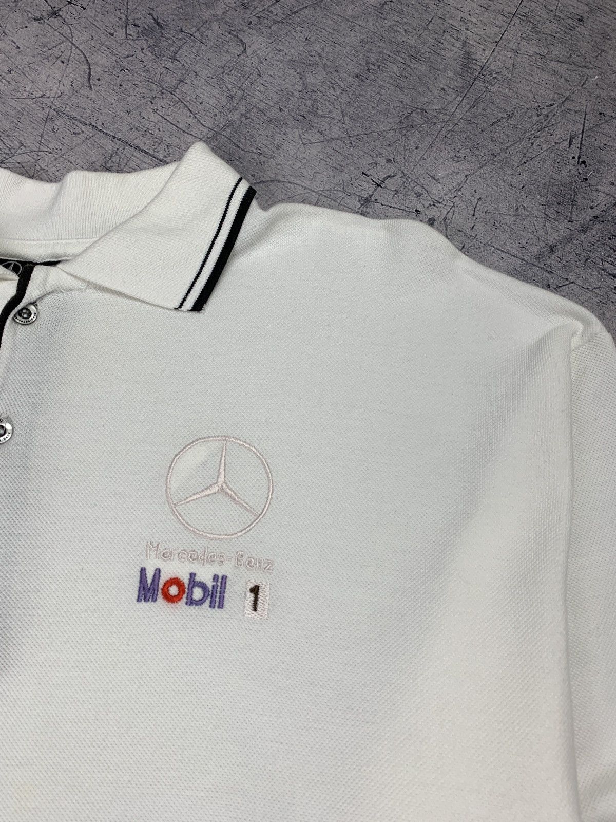 Mercedes-Benz Vintage Mercedes-Benz Racing Polo Tee Size US XXL / EU 58 / 5 - 5 Thumbnail