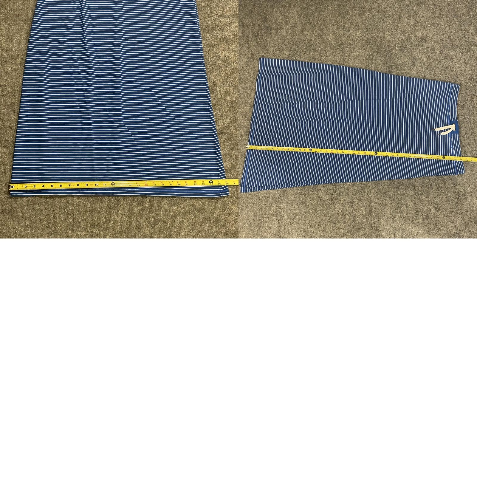 Ralph Lauren Lauren Ralph Lauren Jeans Company Maxi Skirt Womens Medium Blue Striped Modal Size 32" / US 10 / IT 46 - 9 Thumbnail