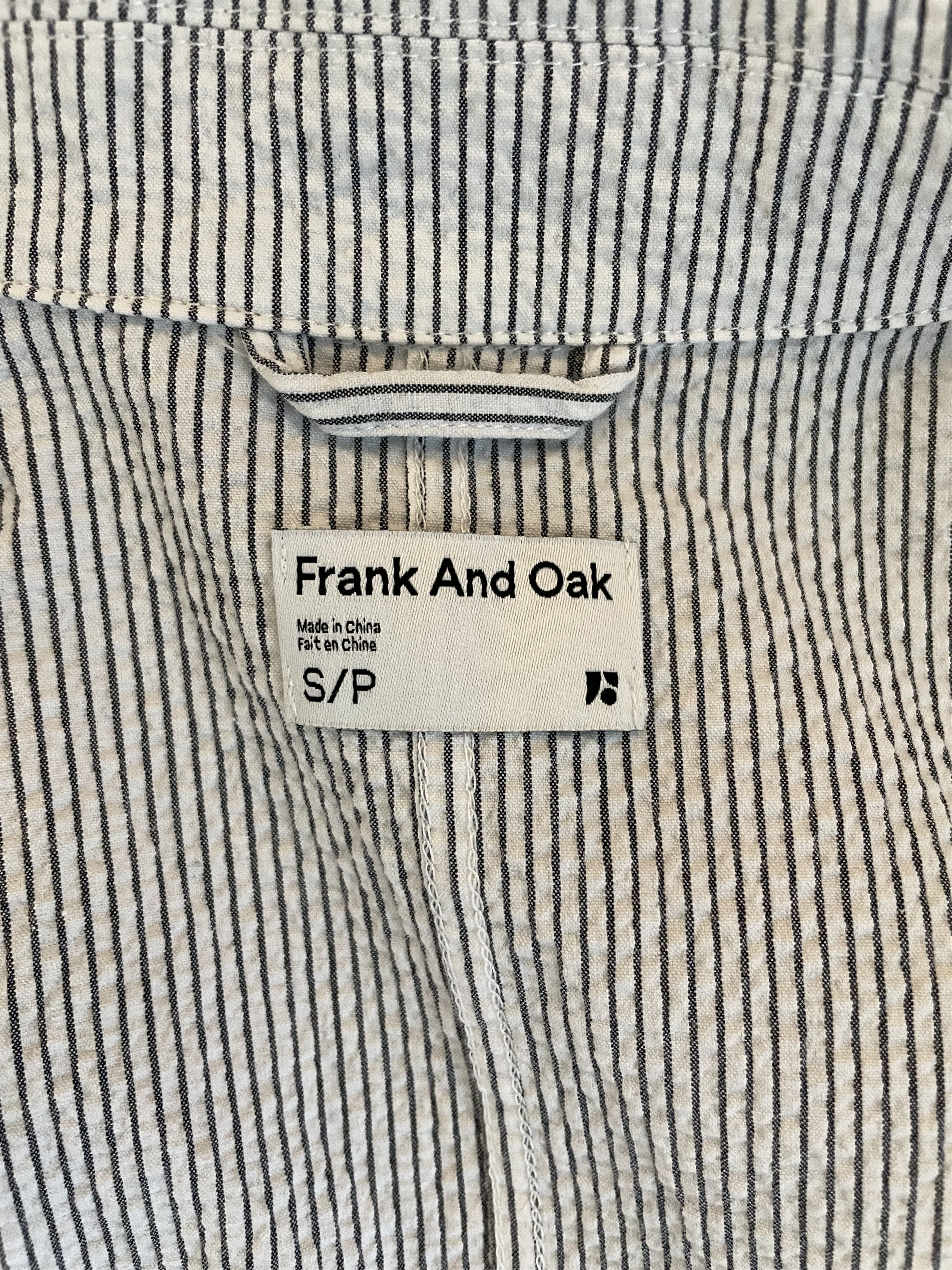 Frank & Oak Seersucker Overshirt Size US S / EU 44-46 / 1 - 4 Thumbnail