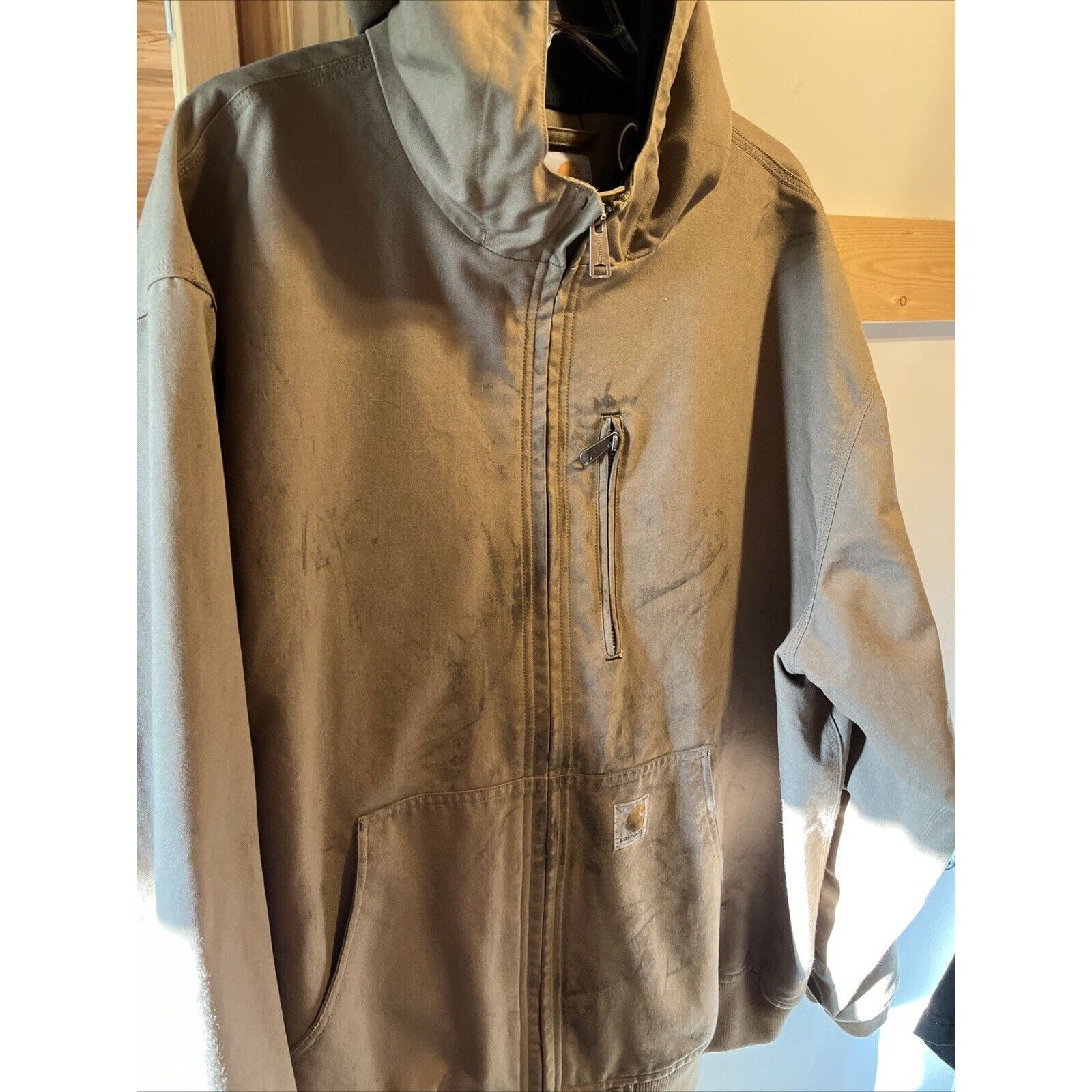 Carhartt Carhartt Men’s XXL Tan Brown Jacket Quick Duck Canvas Work Size US XXL / EU 58 / 5 - 2 Thumbnail