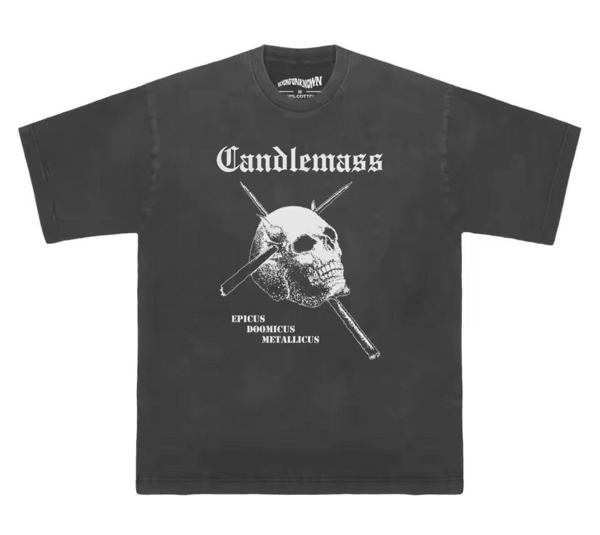 Japanese Brand × Vintage Heavy Metal "CANDLEMASS" Graphic Printed Cotton Tshirt Size US XL / EU 56 / 4 - 6 Thumbnail