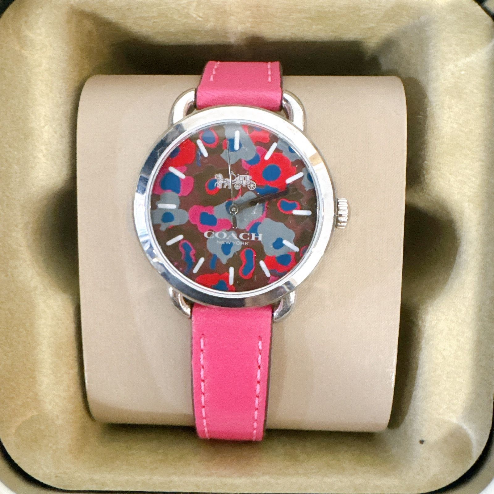 Coach Coach W1534 LEX Leather Strap Watch With Printed Dial Size ONE SIZE - 1 Thumbnail