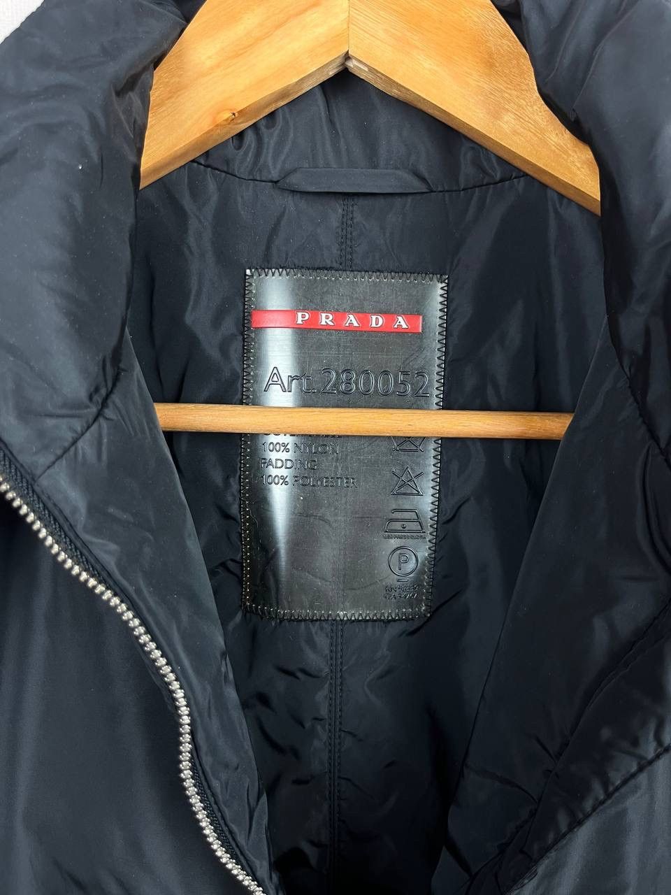 Prada PRADA Black Long Overcoat Men's Size 46 Zipper Logo Accent Size US S / EU 44-46 / 1 - 10 Thumbnail