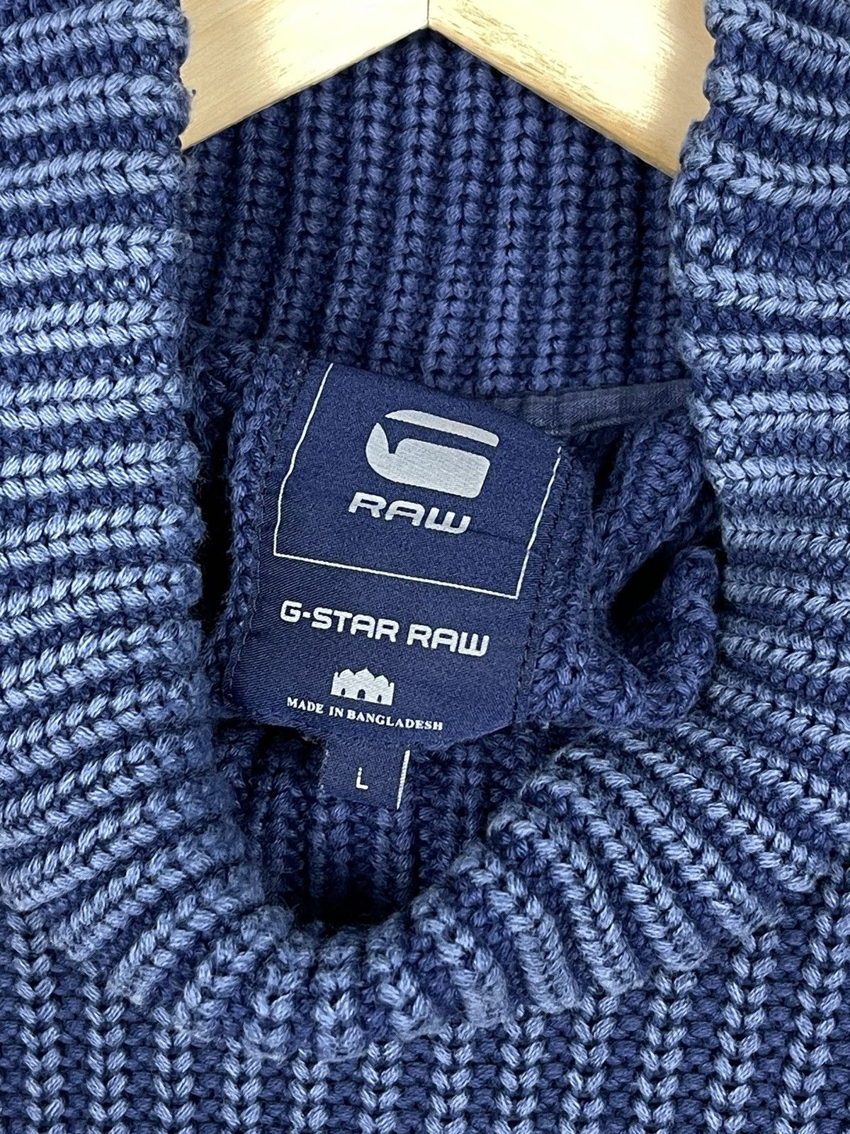 G-Star × Vintage G Star RAW Champ Coll Knit Men’s Golf Sweater Size L Size US L / EU 52-54 / 3 - 8 Thumbnail