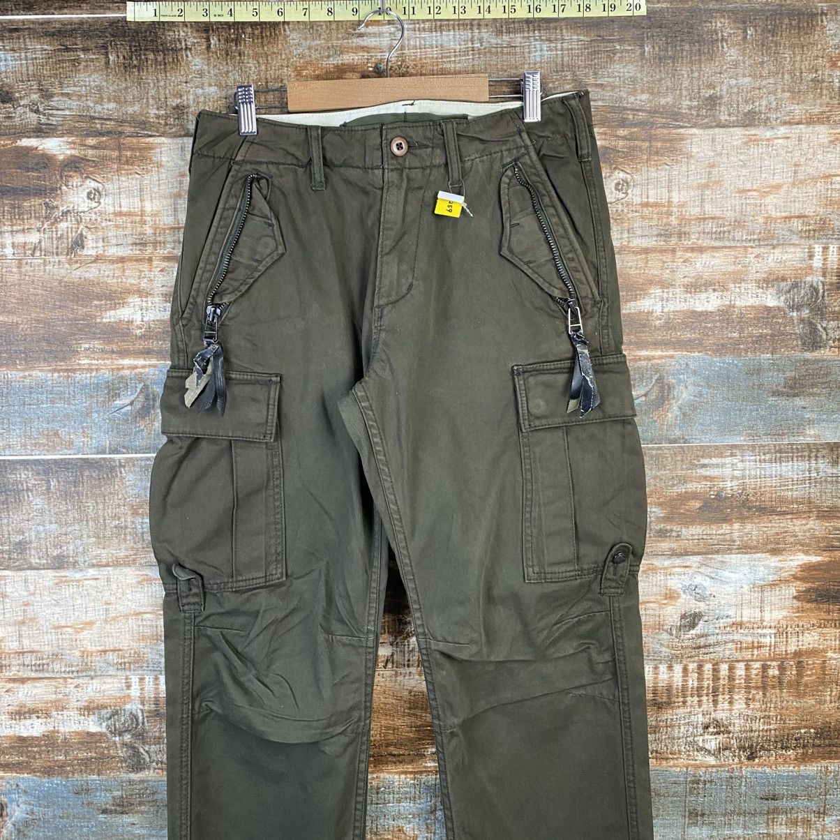 Japanese Brand DL Baldia Green Cargo Utility Multipocket Pants #C1259 Size US 29 - 2 Thumbnail
