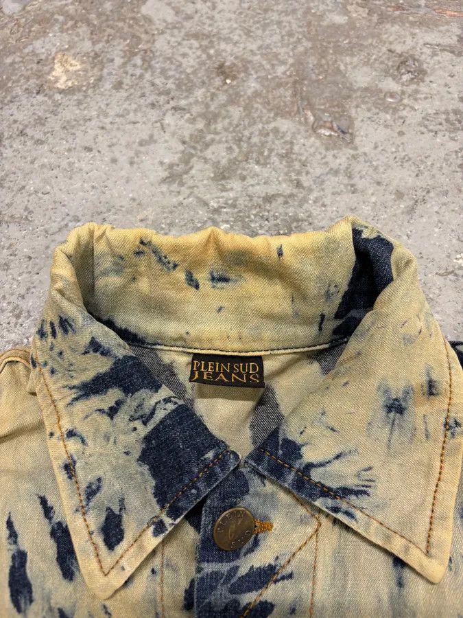 2000s Plein Sud Bleached Denim Jacket