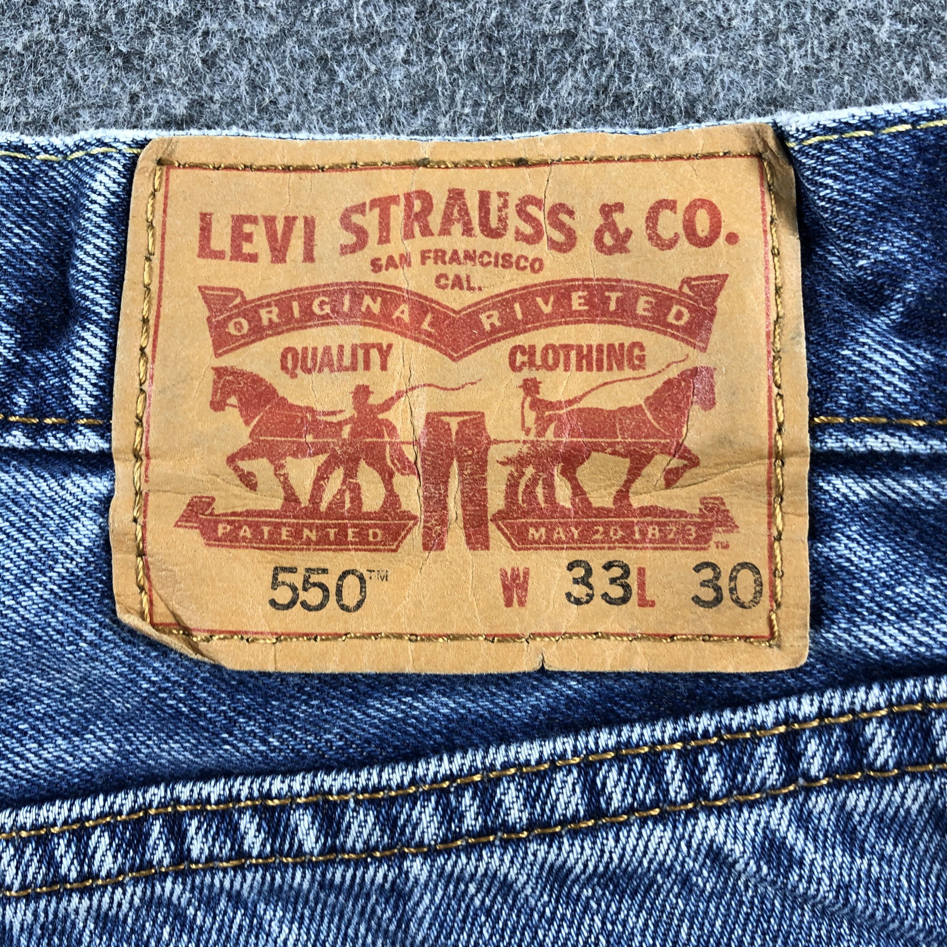 Levi's Vintage Blue Wash Levis 550 Jeans-J2384 Size US 33 - 5 Thumbnail