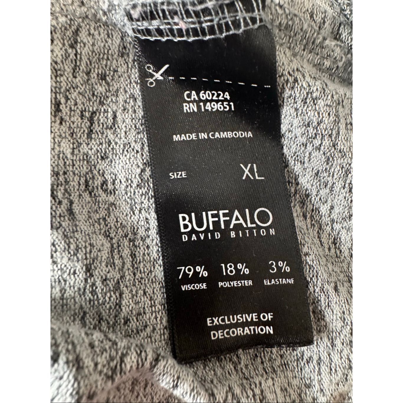 Buffalo David Bitton Buffalo David Bitton Gray Camo Lightweight Knit Sweater Wome Size L / US 10 / IT 46 - 7 Thumbnail