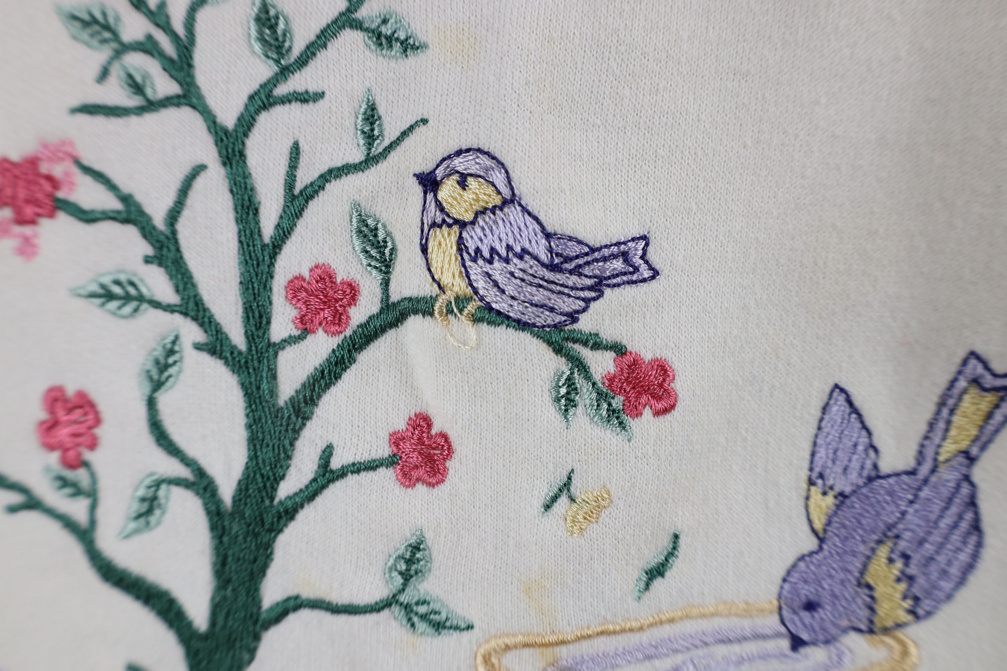 Vintage Vintage 90s Country Primitive Flower Birds Sweatshirt Size M / US 6-8 / IT 42-44 - 6 Thumbnail