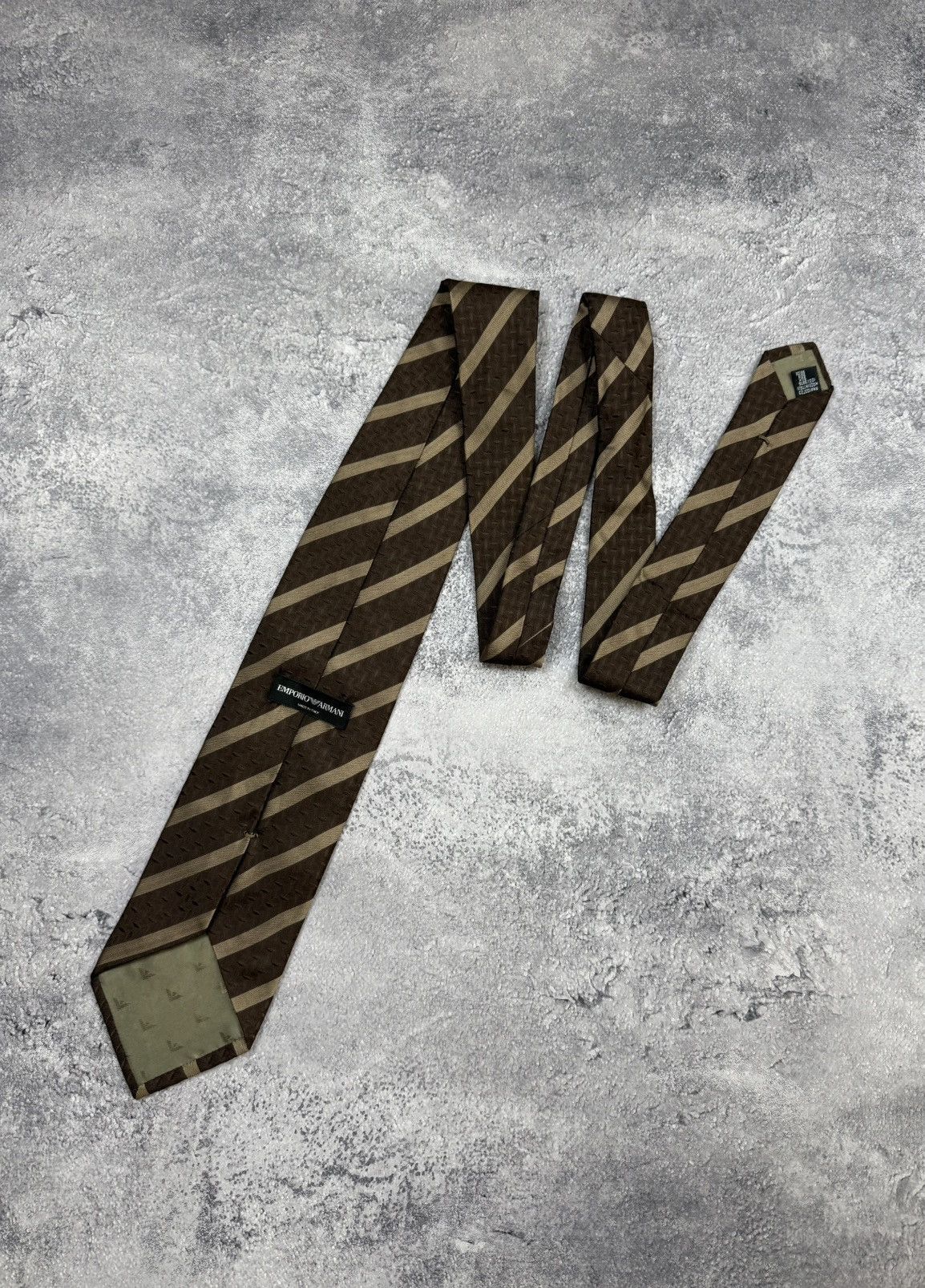 Emporio Armani Emporio Armani Tie Silk Luxury Streetwear Hype Made In Italy Size ONE SIZE - 1 Thumbnail