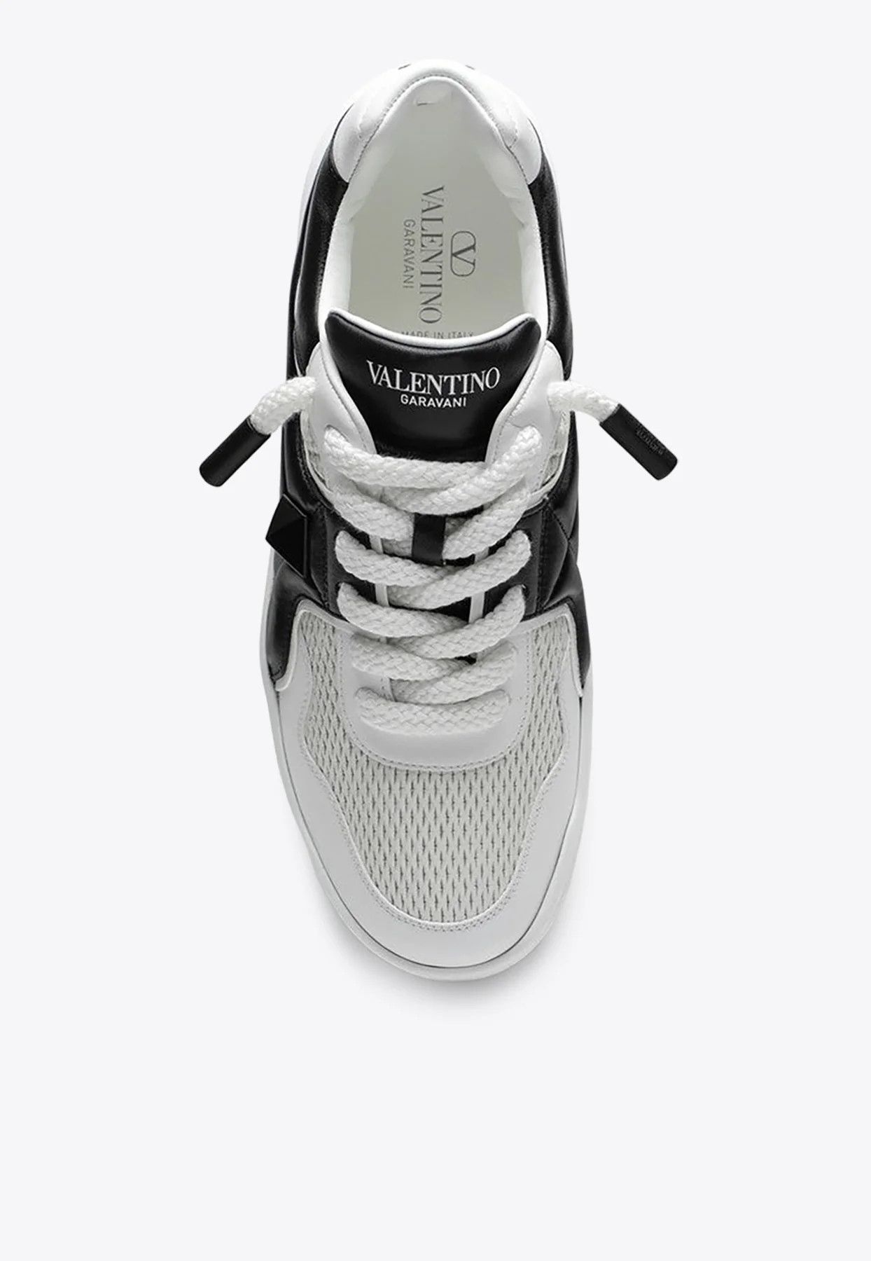 Valentino o1s22i1n1224 Low-Top Sneakers in White Black Size US 12 / EU 45 - 3 Thumbnail