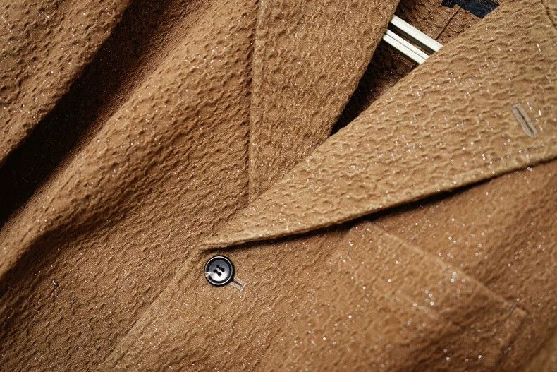 Comme des Garcons Comme Des Garcons Silver Texture Coat Jacket Size US M / EU 48-50 / 2 - 5 Thumbnail