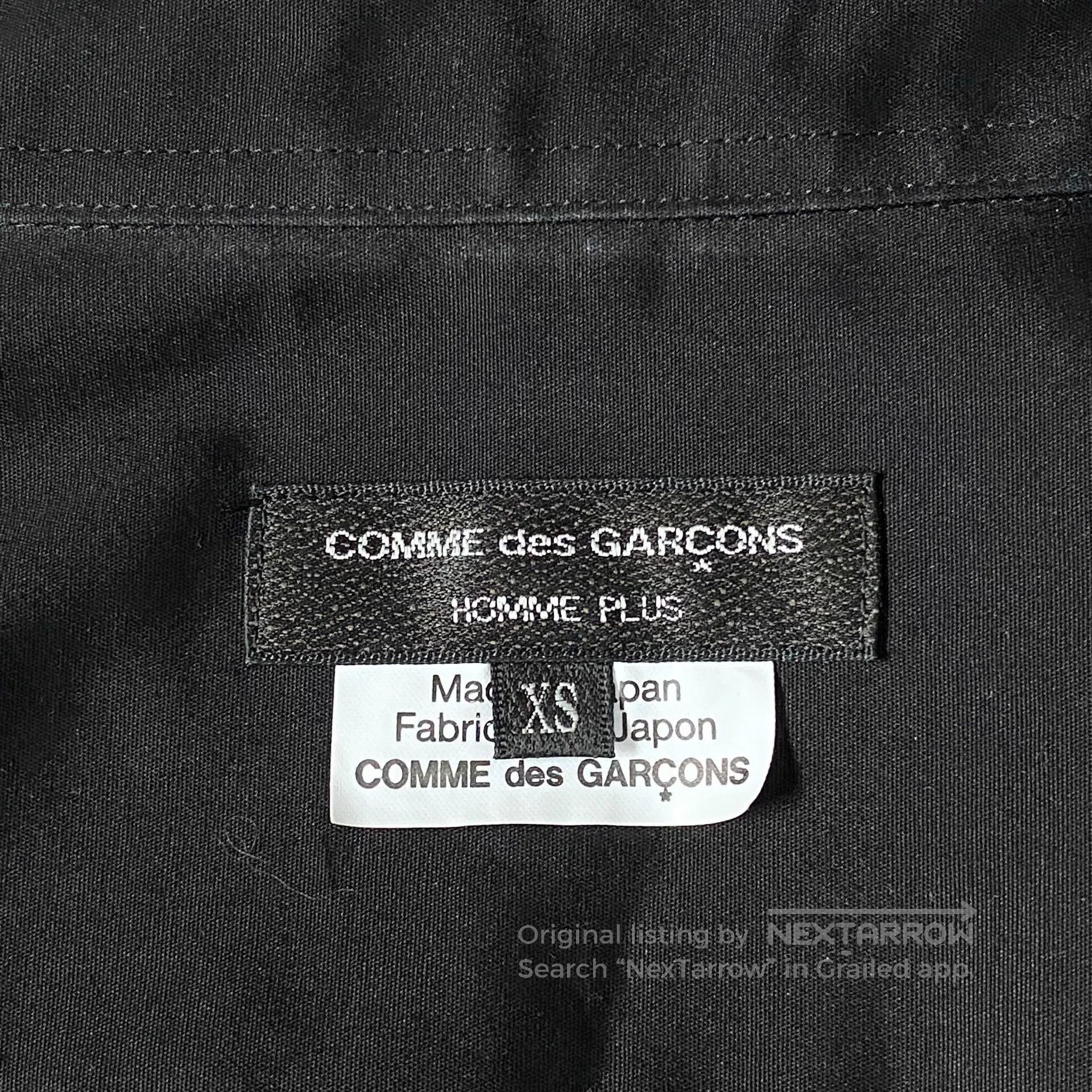 Comme des Garcons Homme Plus Comme Des Garcons Black Button-Up Shirt Jacket. Size US XS / EU 42 / 0 - 5 Thumbnail