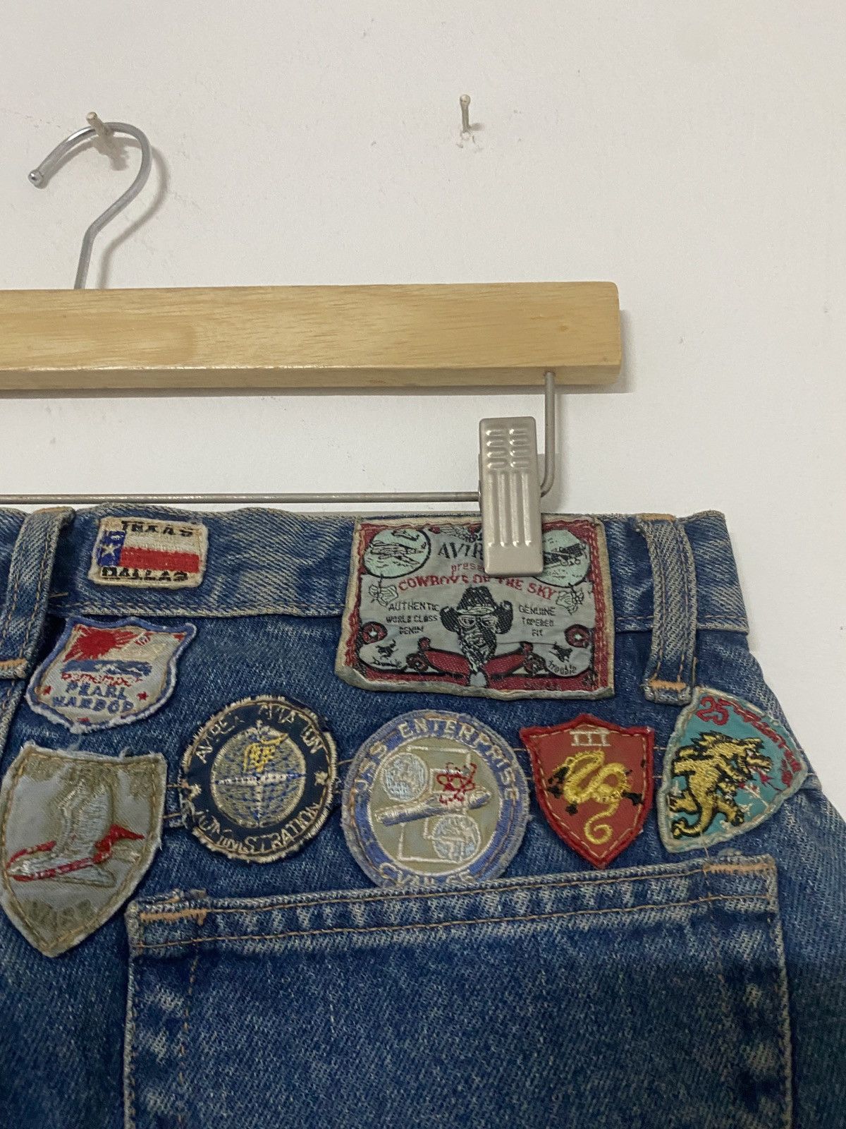 Avirex Vintage 80s 90s Avirex Cowboys Of The Sky Jeans Size US 32 / EU 48 - 4 Thumbnail