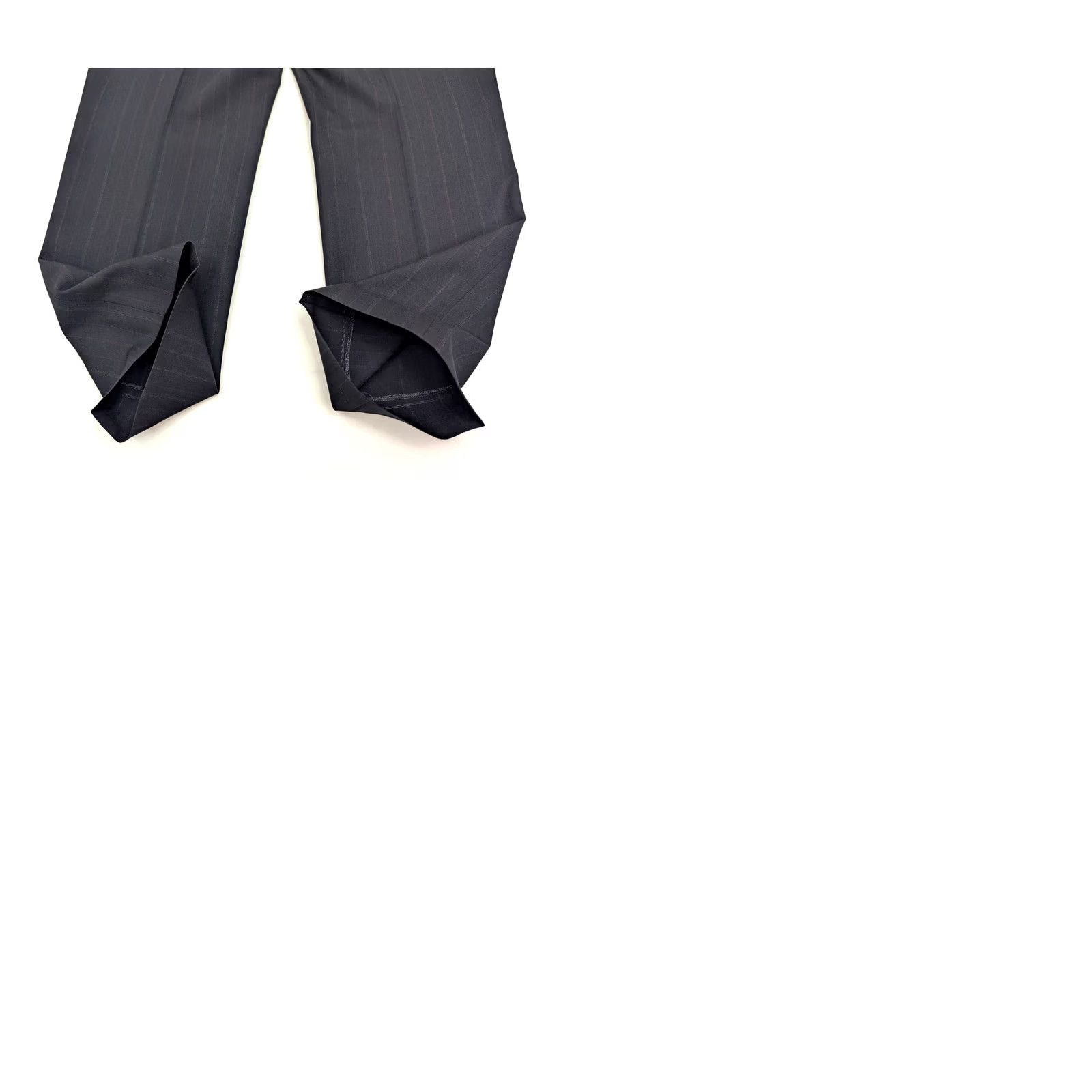 Brooks Christian Brooks 2 Piece Suit Sport Coat & Pant Light Wool PinStriped Charcoal Navy Blue 41S 34x27 Mens Vintage Size 42R - 12 Thumbnail
