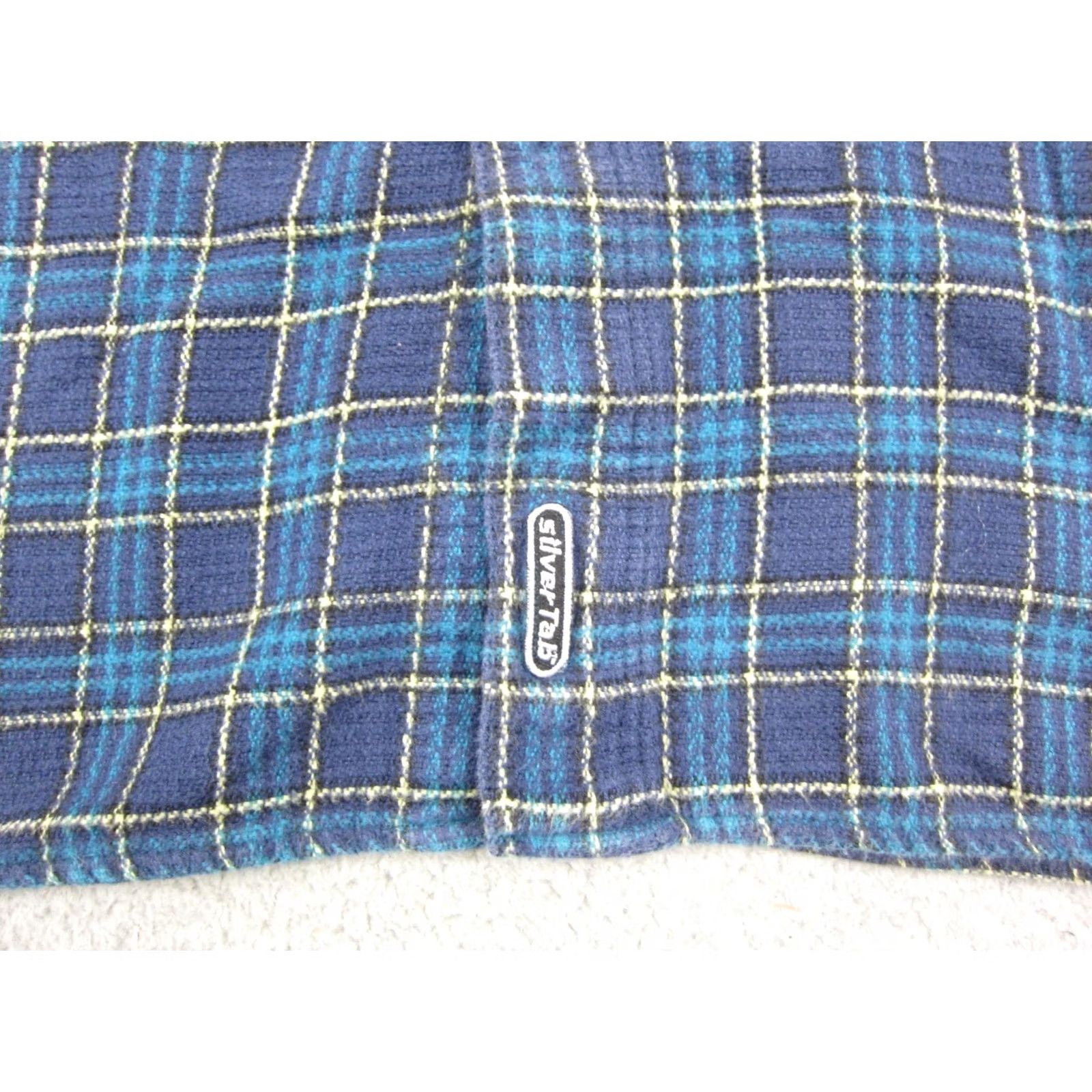 Levi's Vintage Levi's Shirt Mens Large Blue Plaid Flannel Silvertab Button Up Western Size US L / EU 52-54 / 3 - 5 Thumbnail