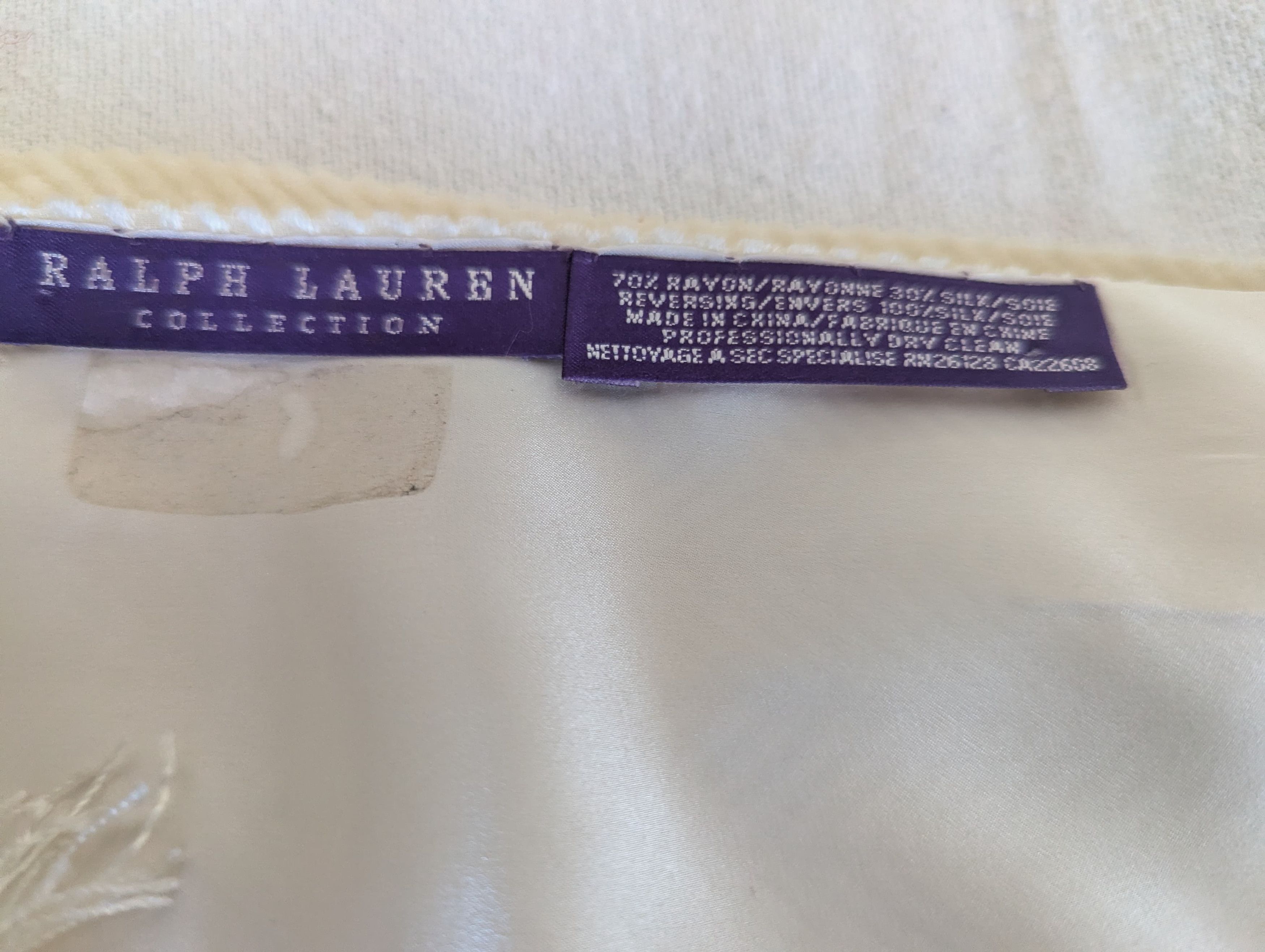 Ralph Lauren Purple Label Vintage Ralph Lauren Collection Scarve Rayon&Silk Size ONE SIZE - 5 Thumbnail